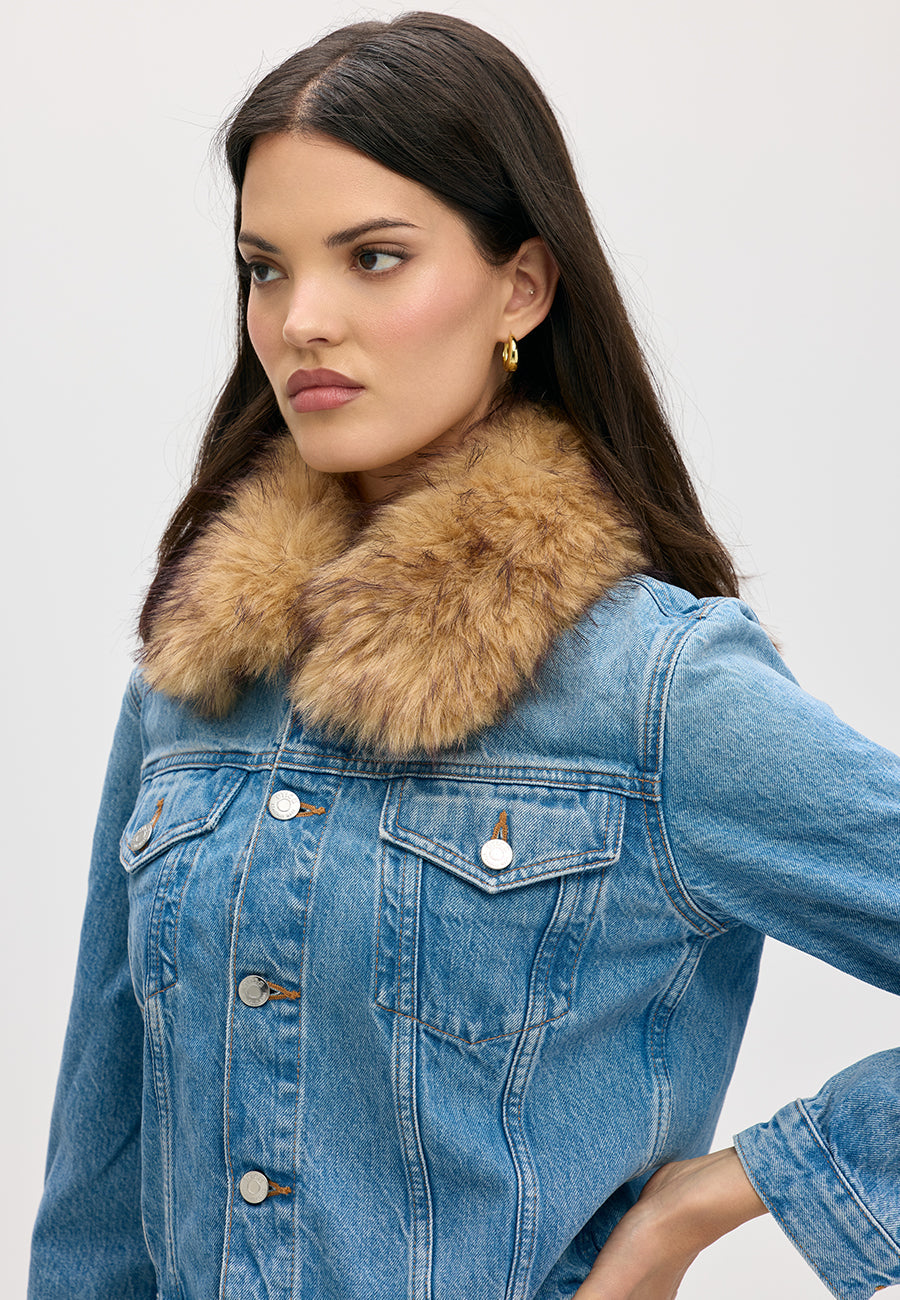 Pixie Jacket With Collar - Peachtree