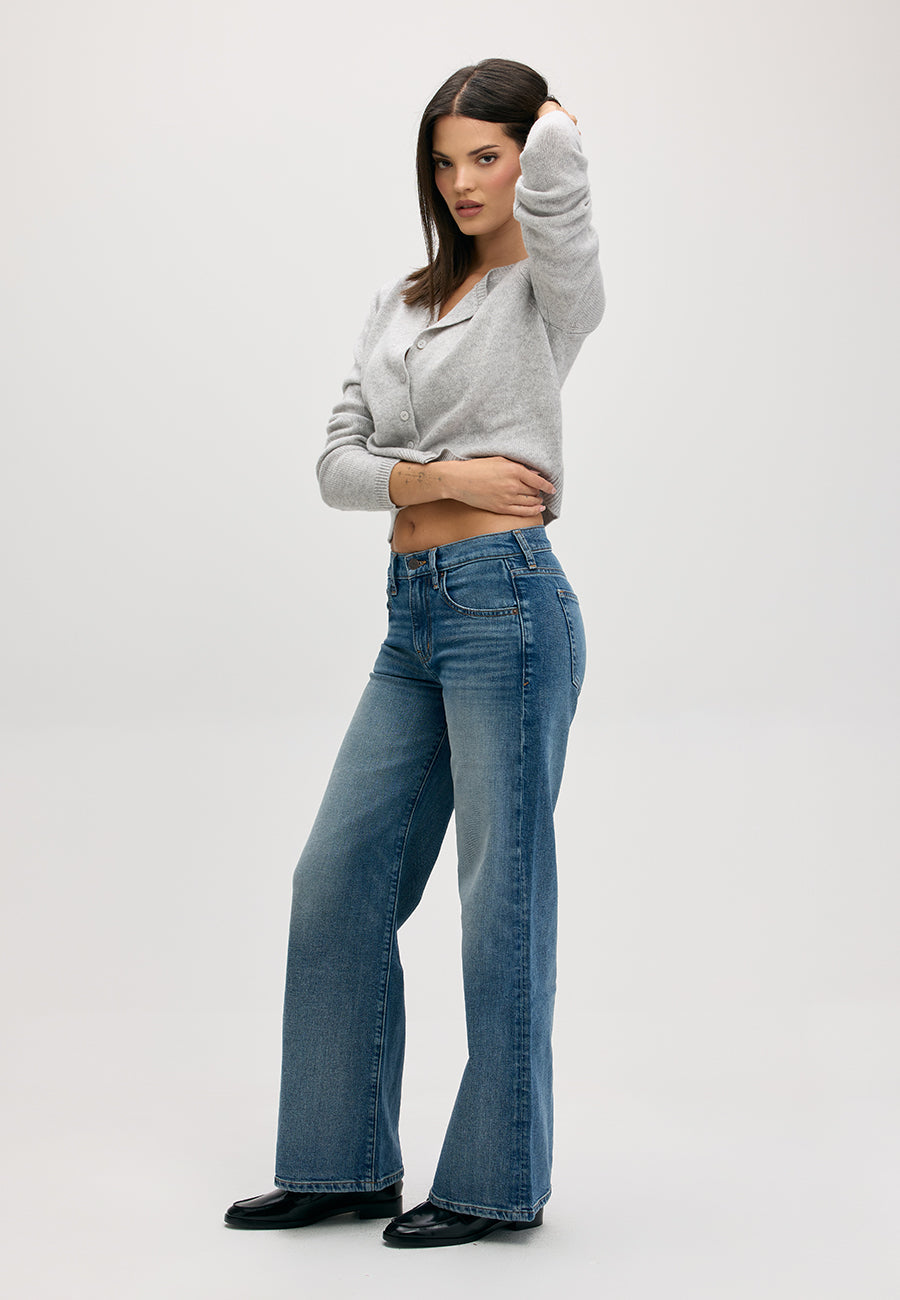 Romi Mid Rise Wide Leg - Waterside