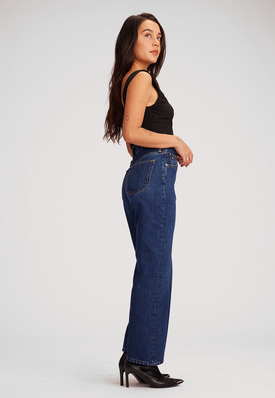 Kent Cropped Flare - Galaxy Blue