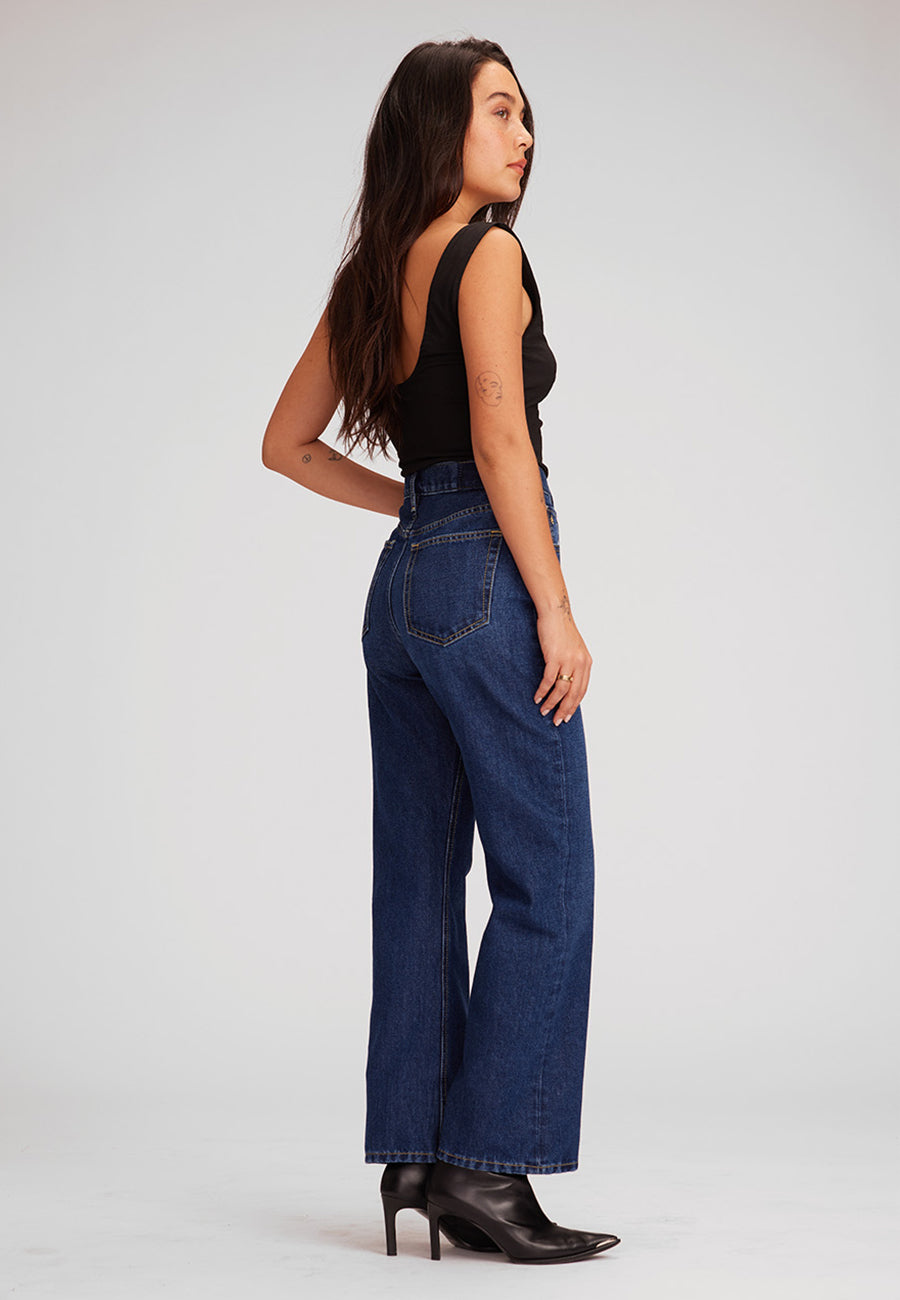 Kent Cropped Flare - Galaxy Blue
