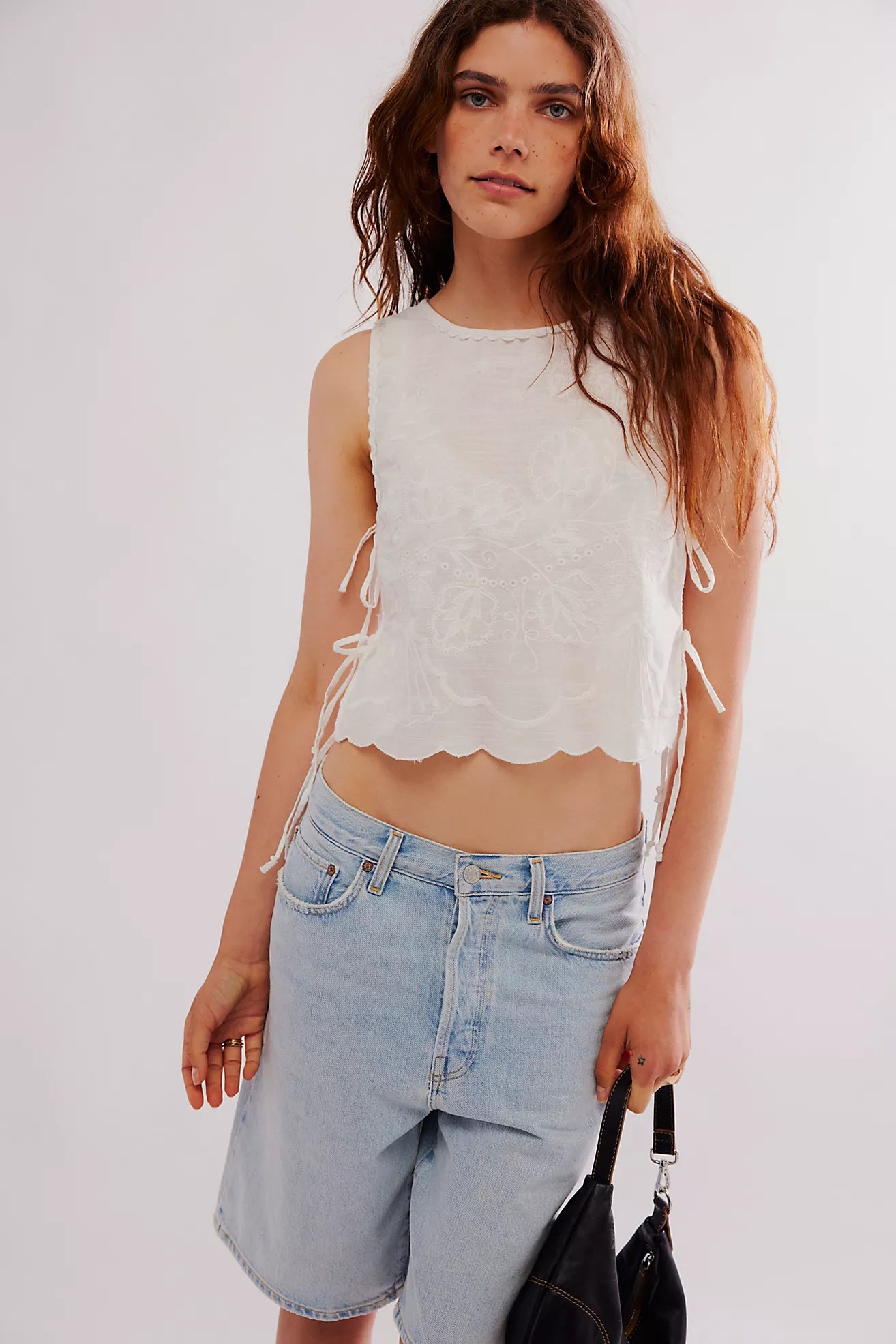 Faded Gardens Tank in White