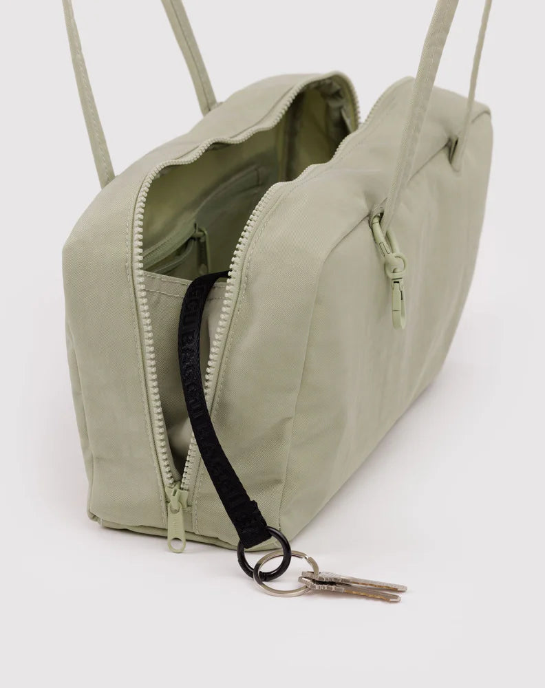 Nylon Bowler Bag in Celadon