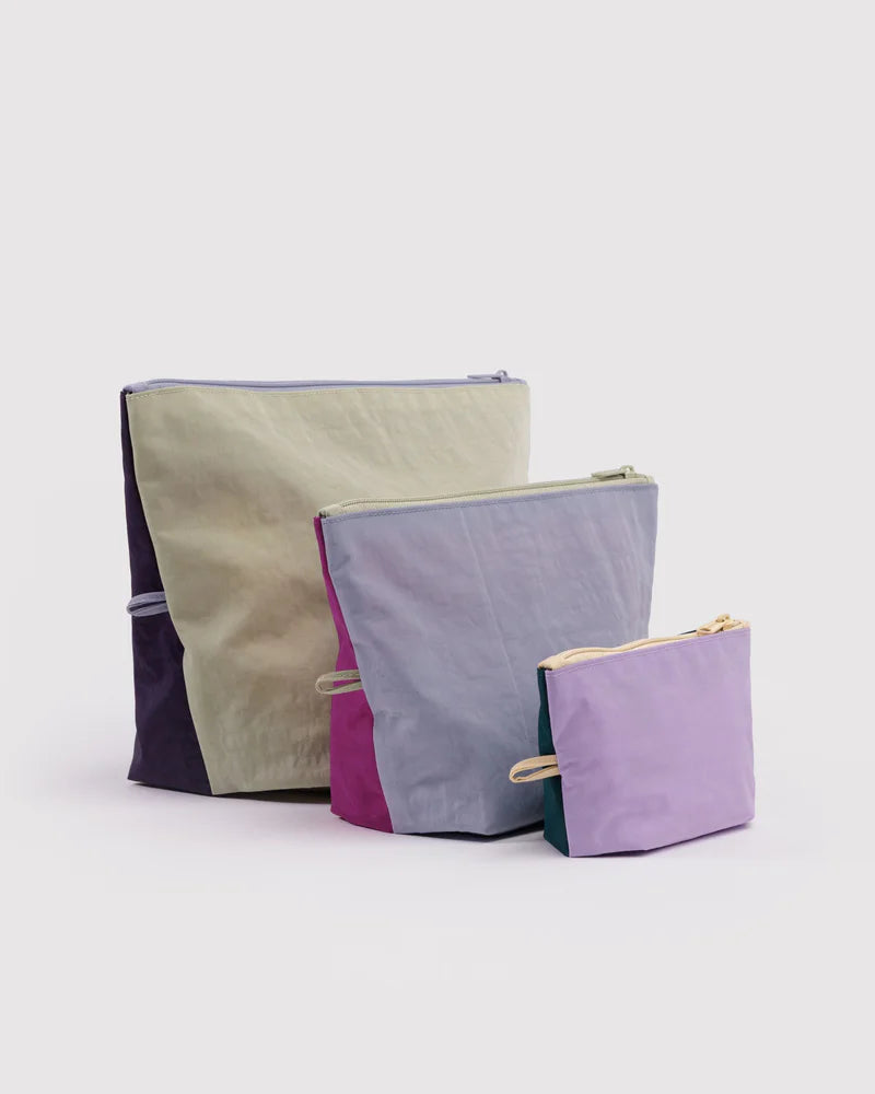 Go Pouch Set in Lagoon Mix