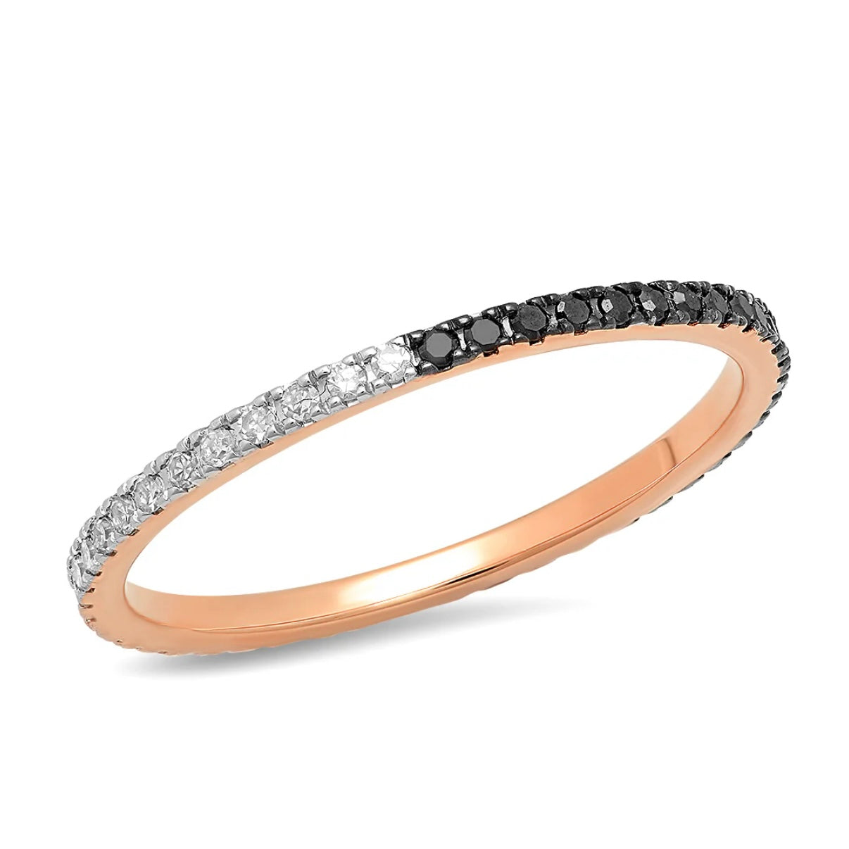 B/W Diamond Eternity Band