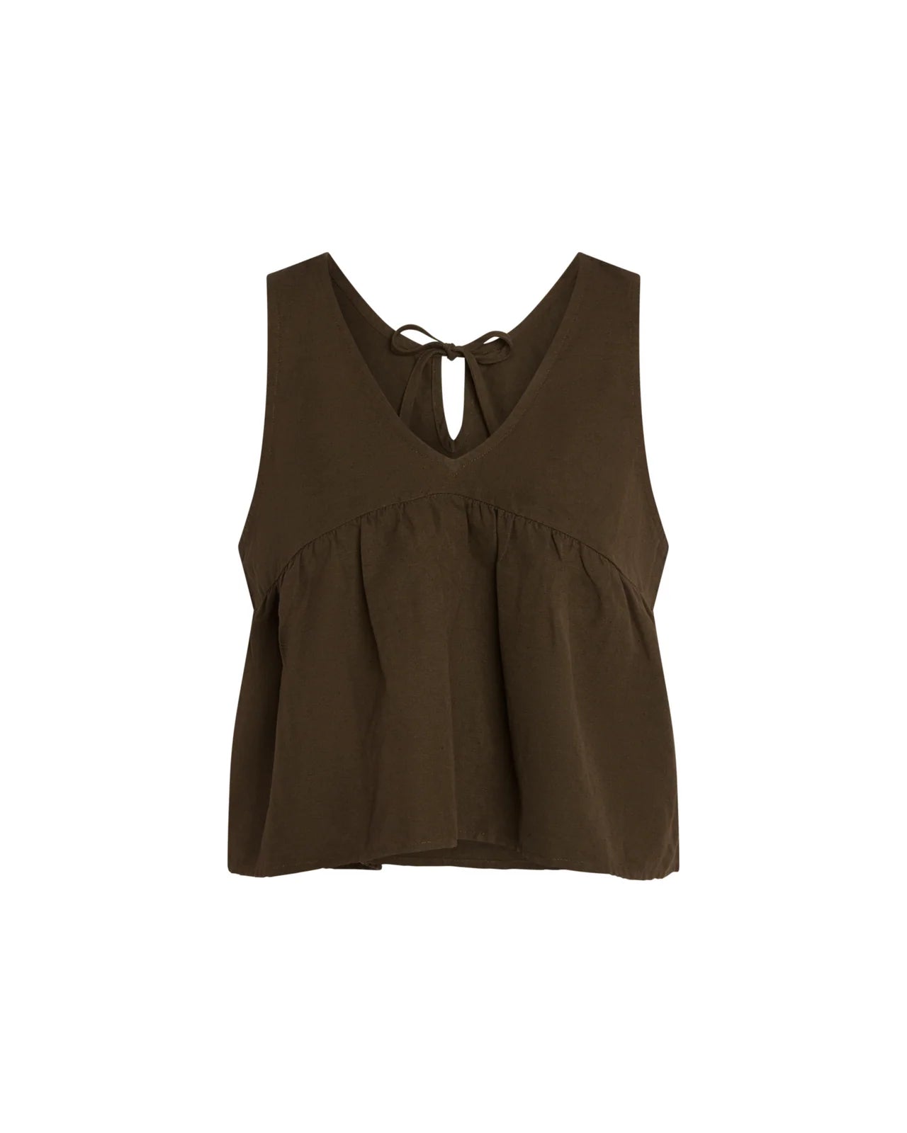 Gigi Top in Dark Earth
