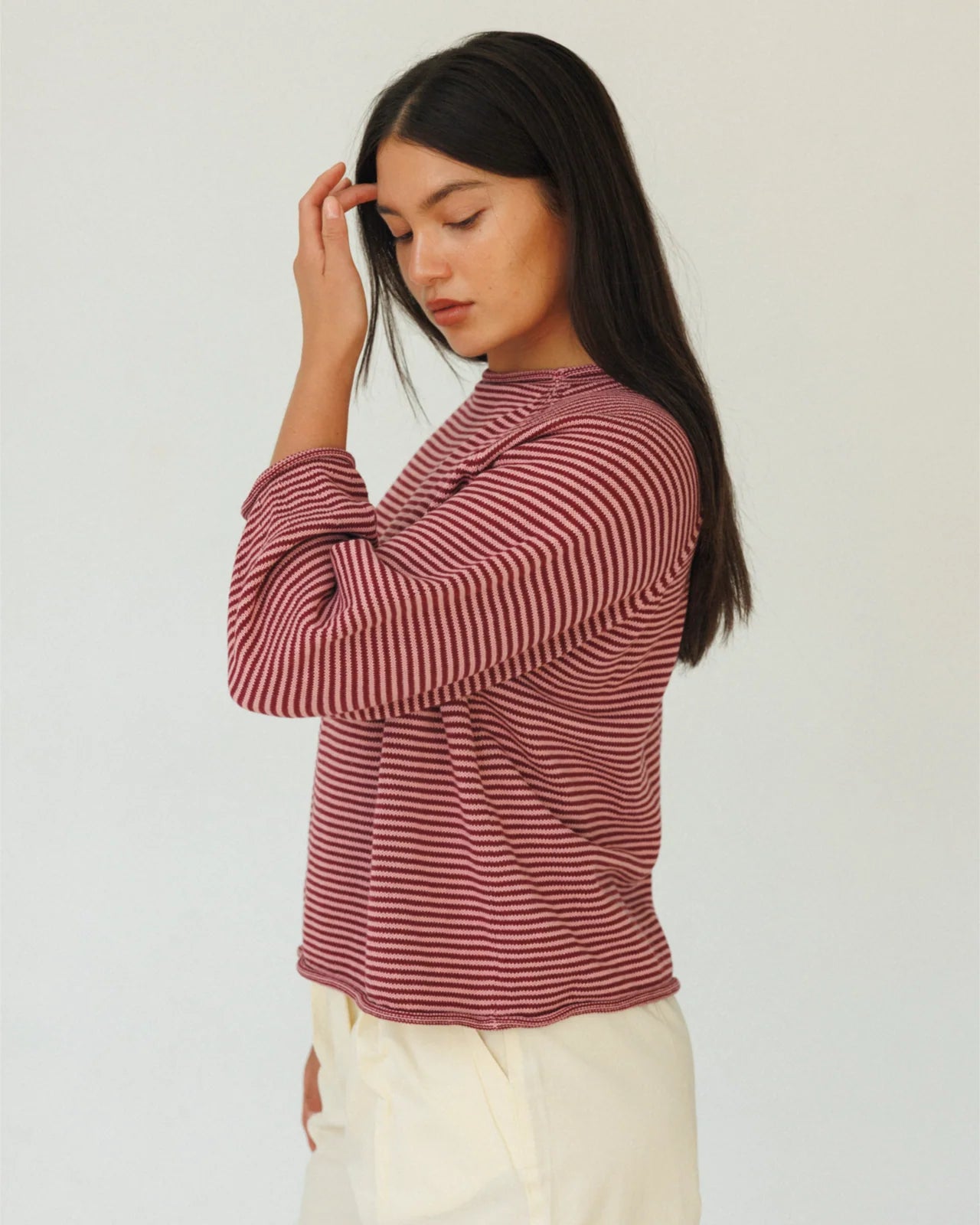 Jeanie Sweater in Berry Stripe