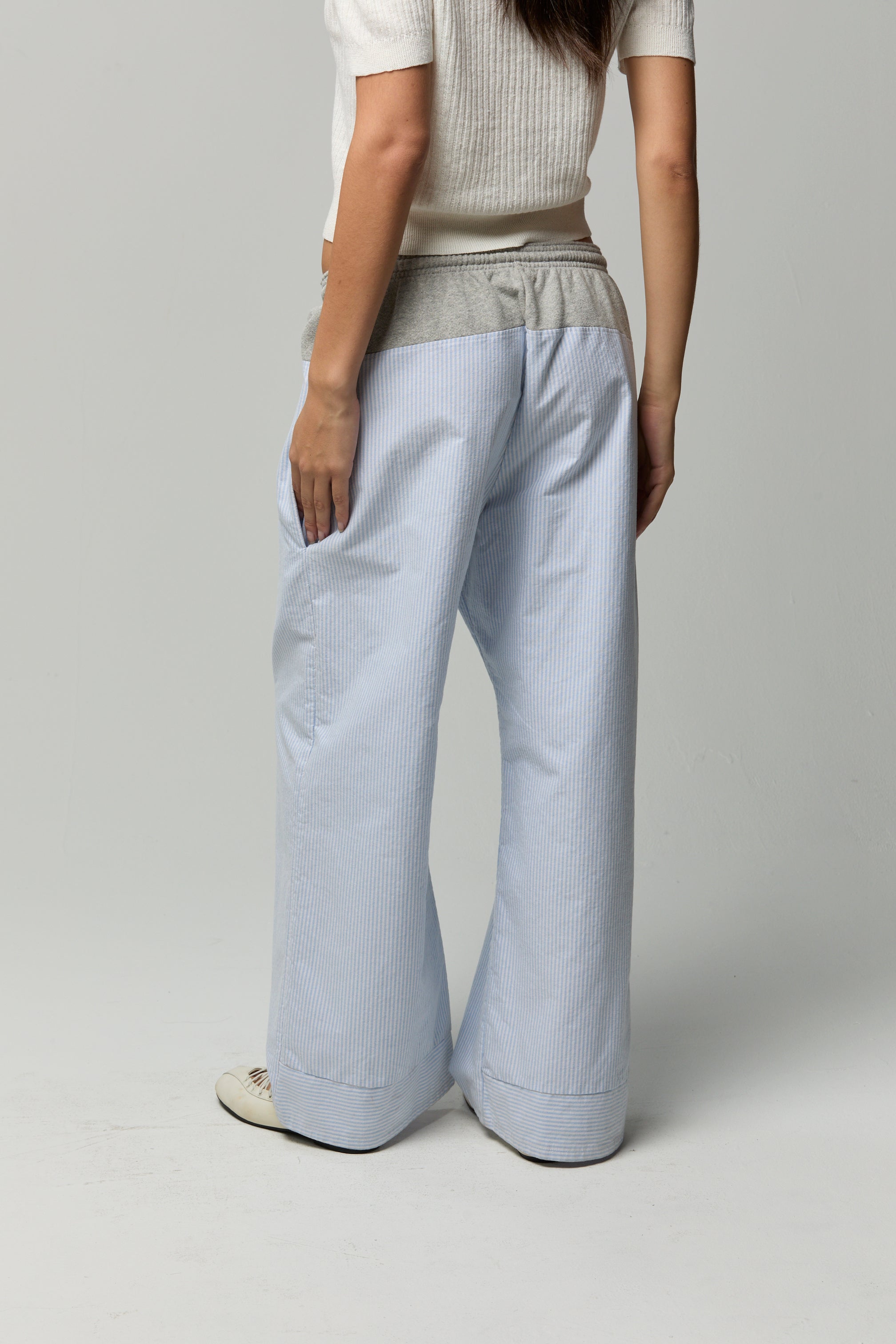 Cory Pants in Poplin Stripe