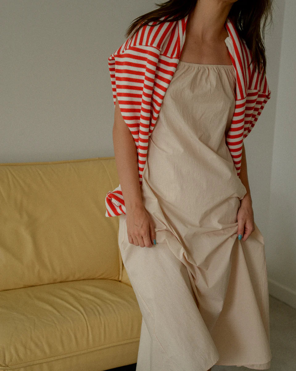 The I Can’t Believe It’s Not Vintage Crewneck in Red Stripe