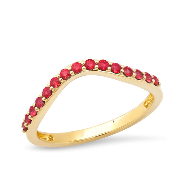 Ruby Contour Ring
