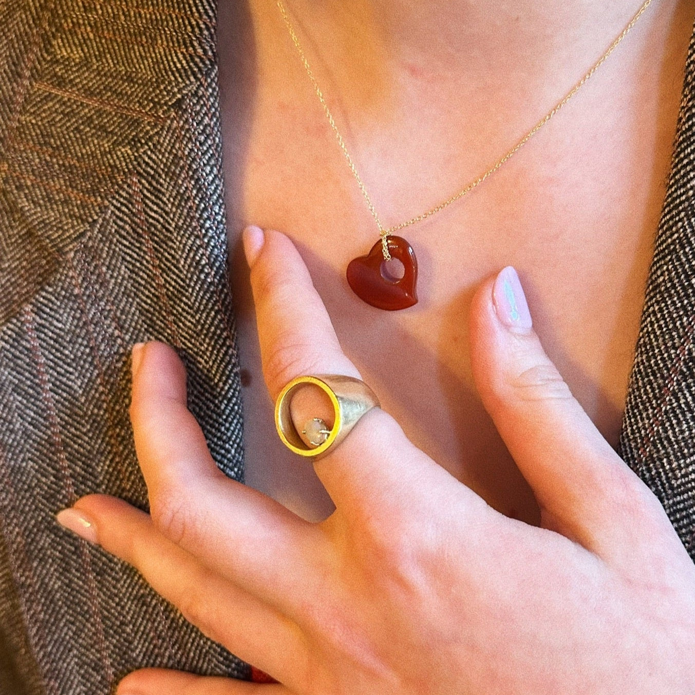Sweetheart Carnelian Pendant