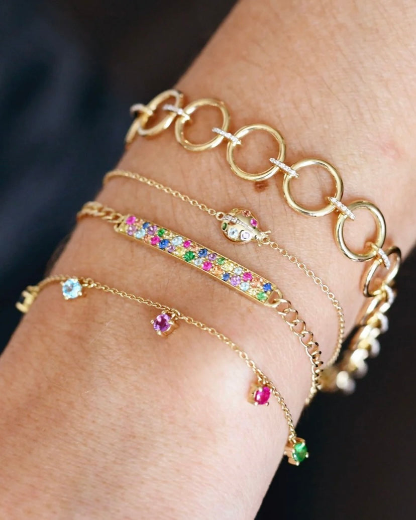 Rainbow Charm Bracelet