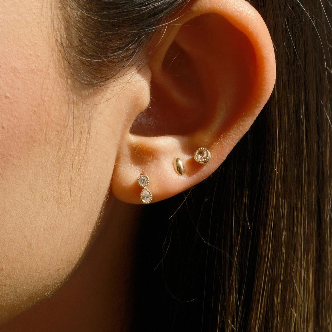 Diamond Dewdrop Stud