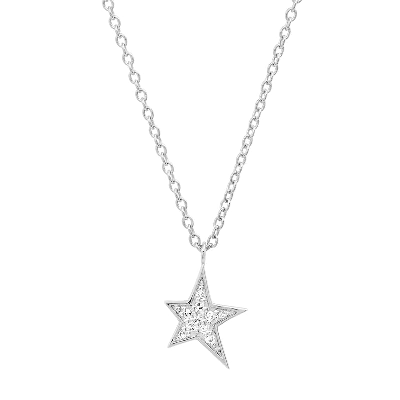 Diamond Star Charm Necklace