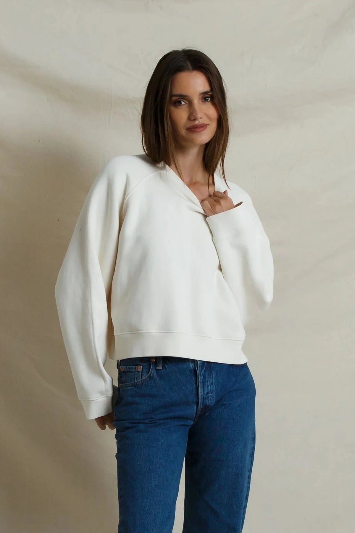 Danica Heavy Fleece Raglan Sweatshirt