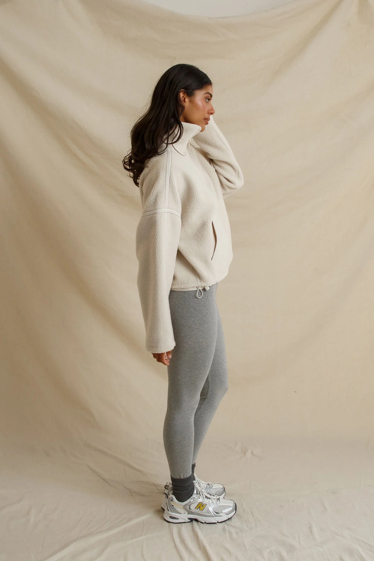Tristan Sherpa Fleece Half Zip Pullover