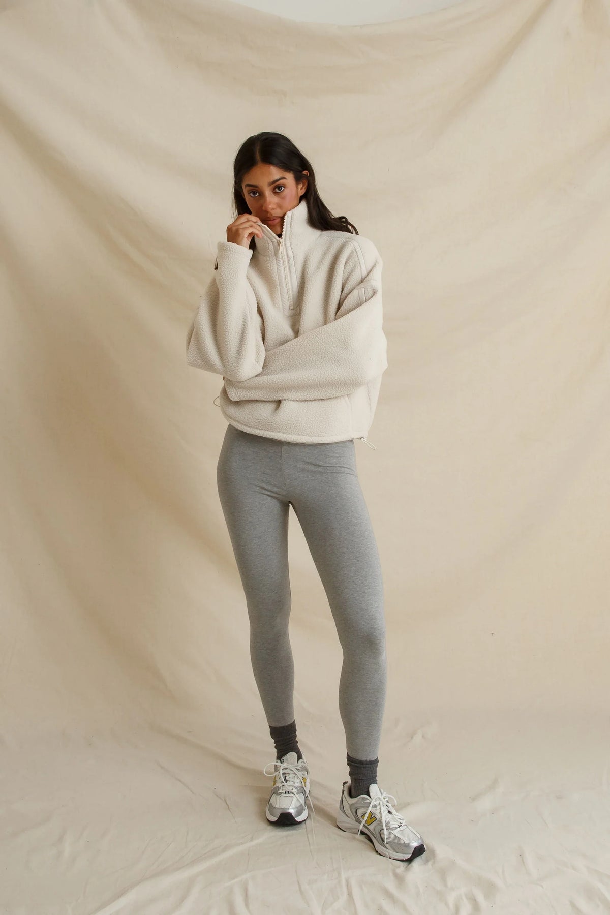 Tristan Sherpa Fleece Half Zip Pullover