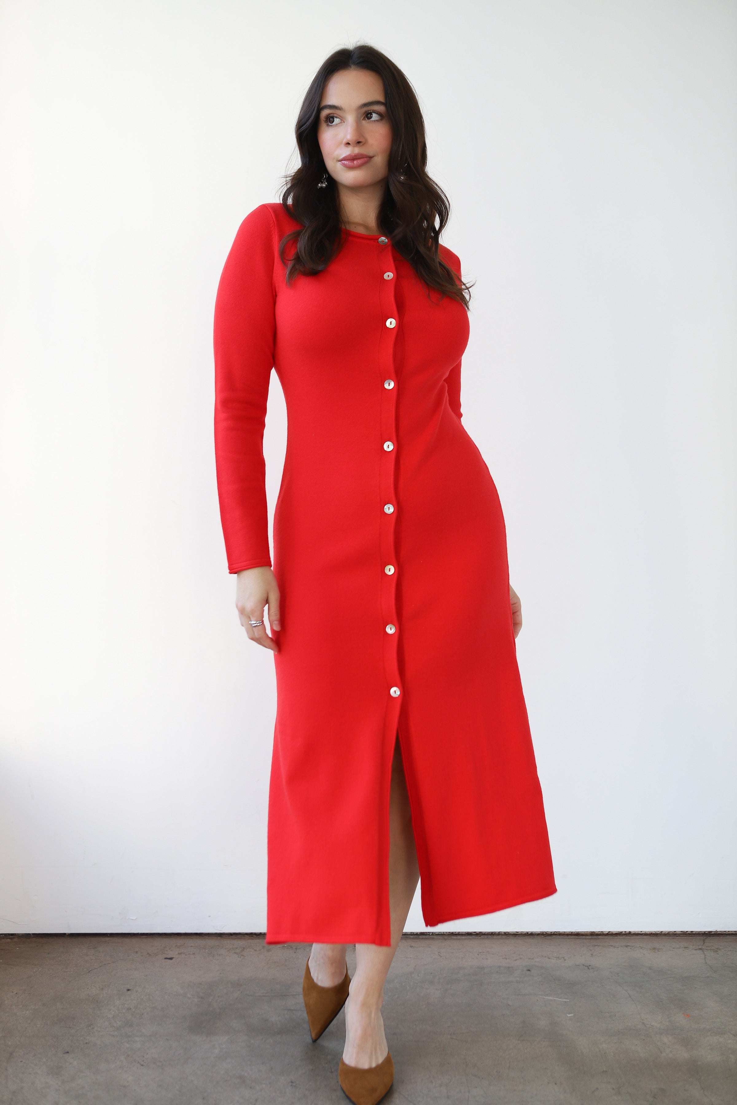 Inside Out Button Up Maxi Dress - Poppy