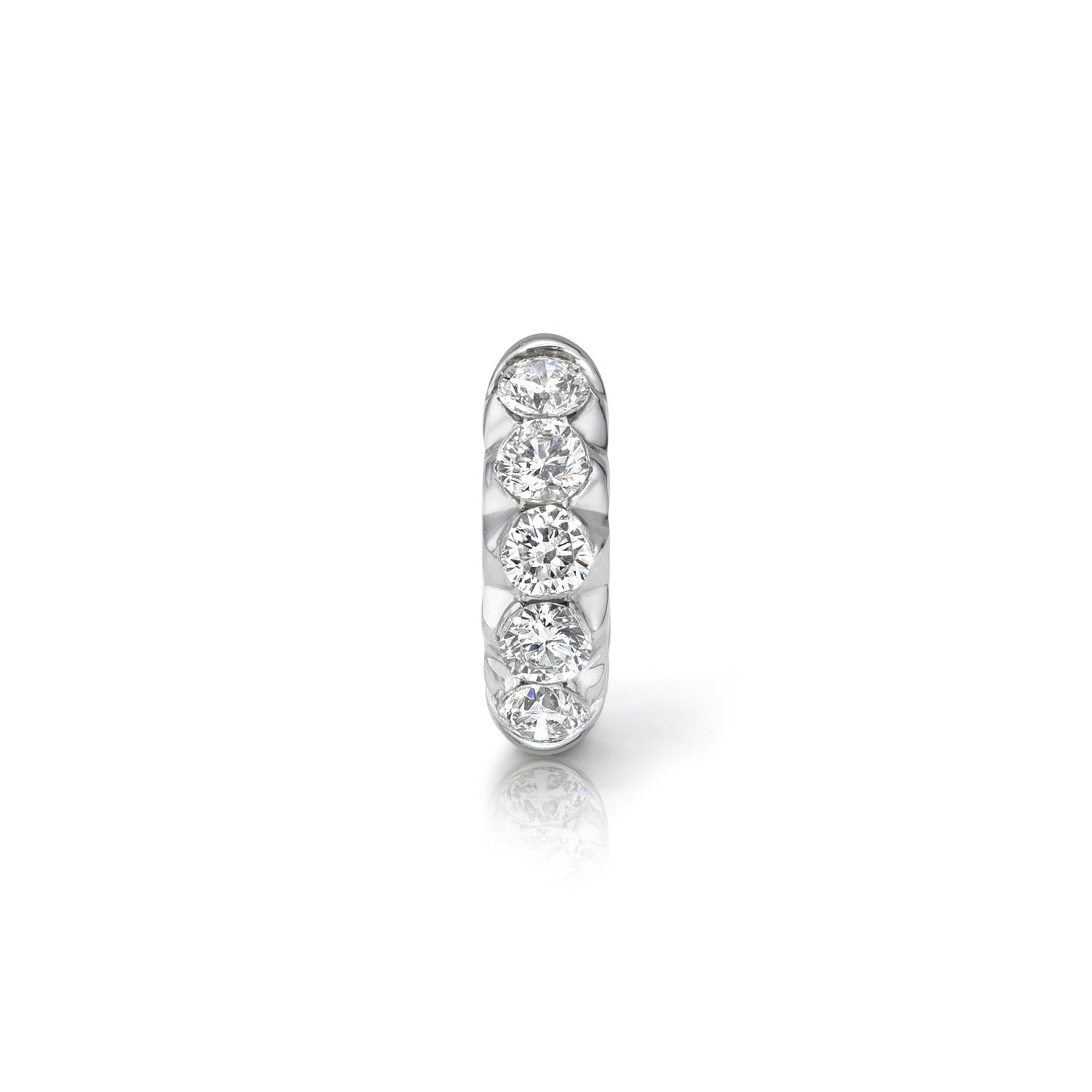 FLOATING ROUND DIAMOND HOOP