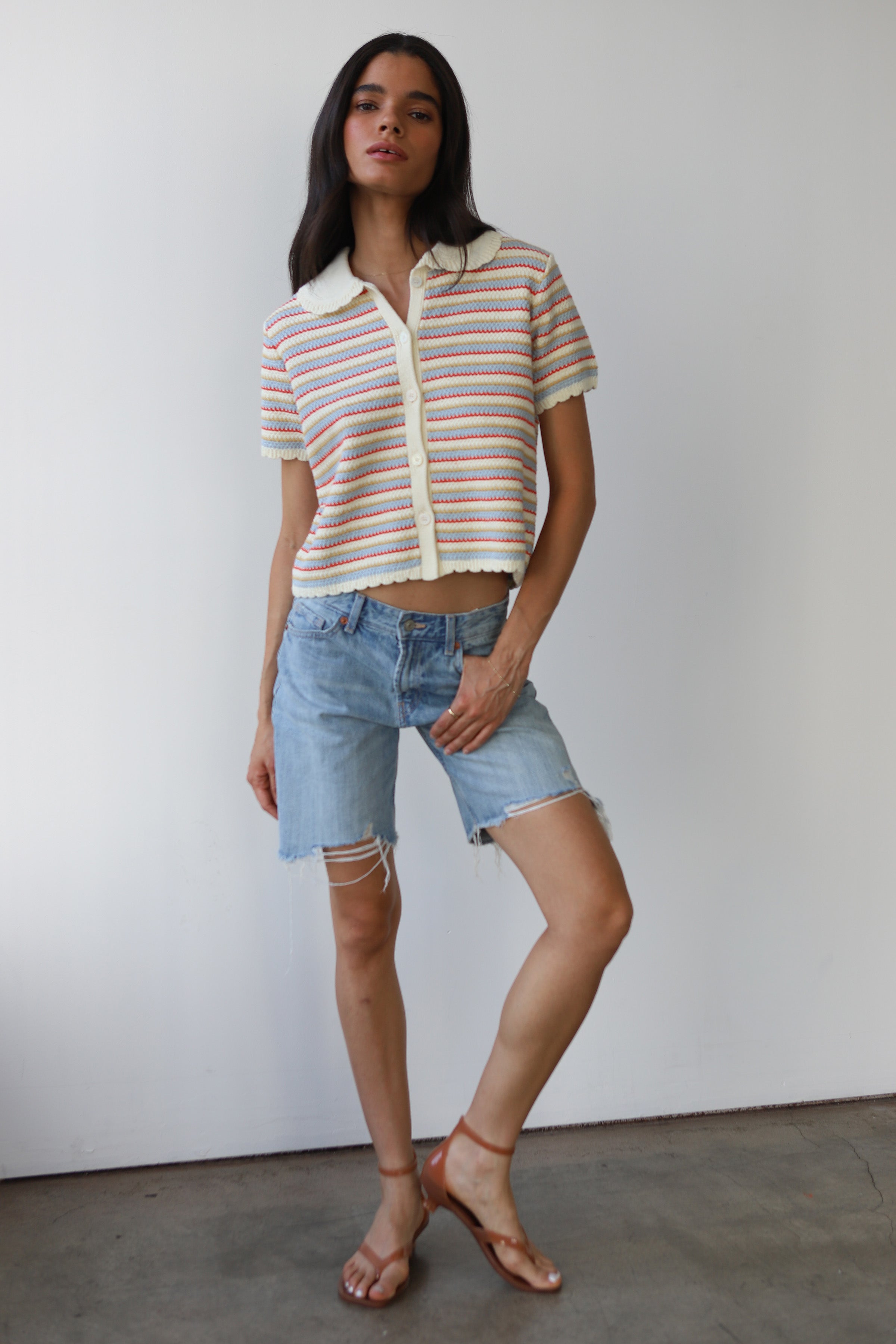 Mai Crochet Polo - Creme