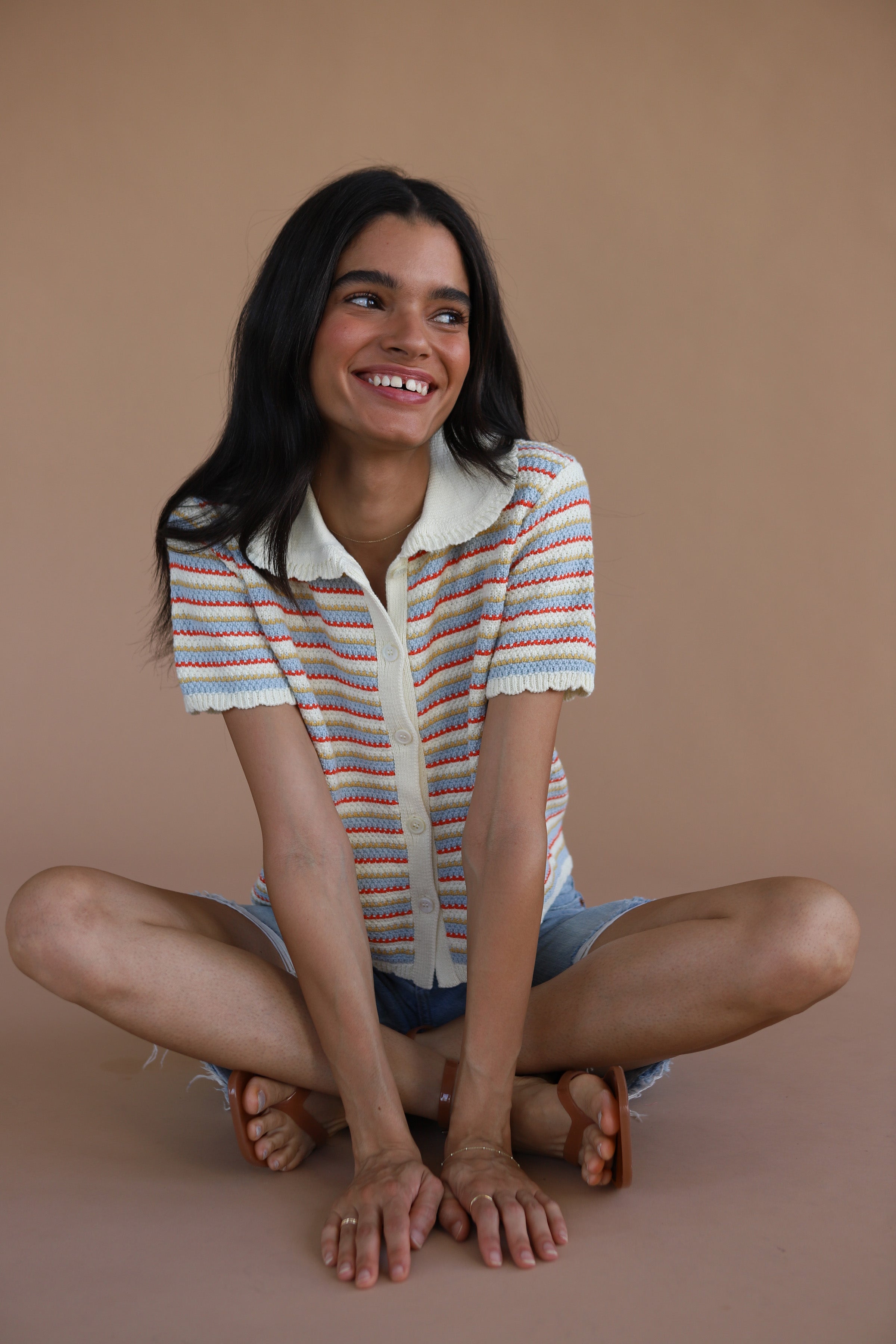 Mai Crochet Polo - Creme