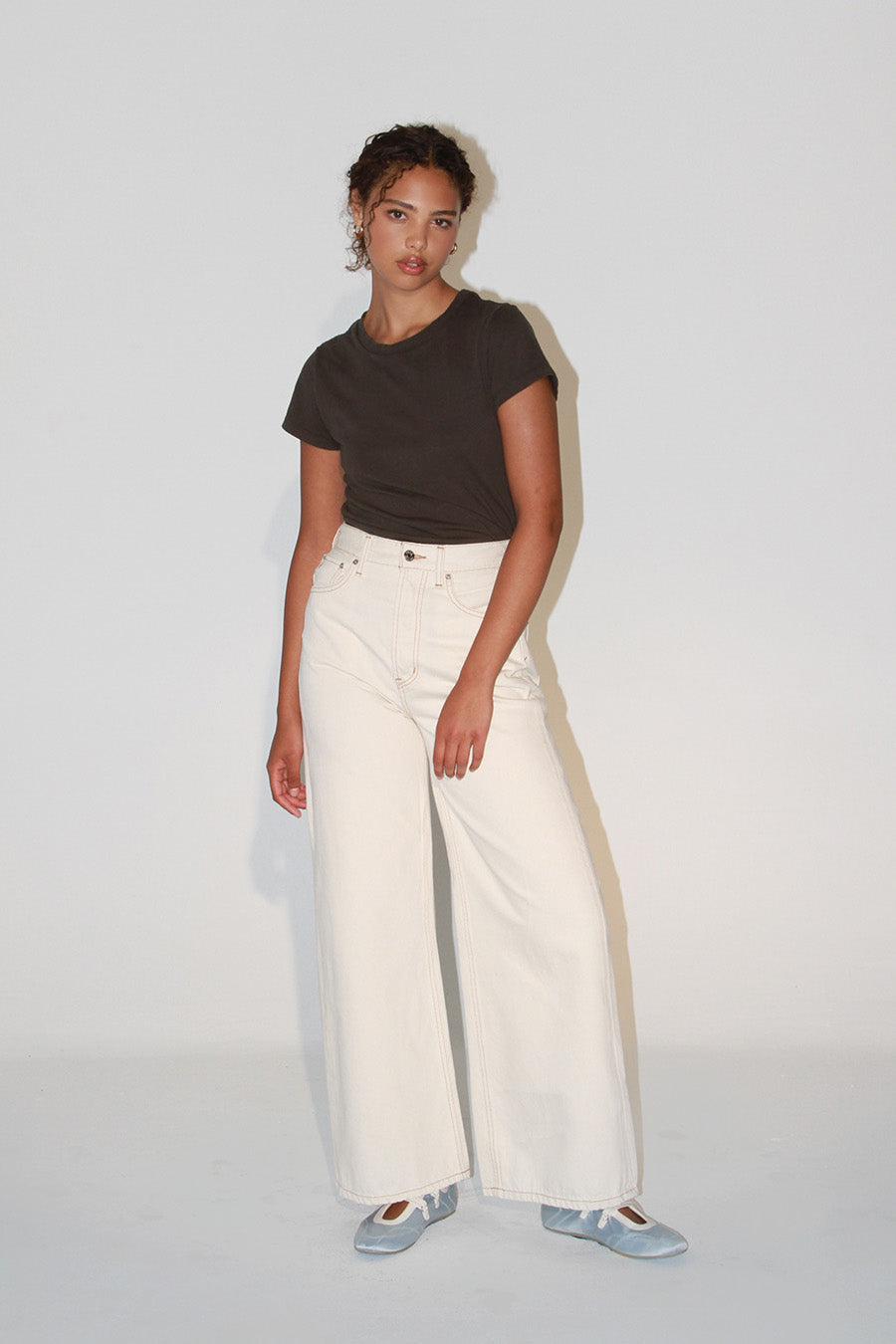 Marley Ultra High Rise Baggy - Parchment