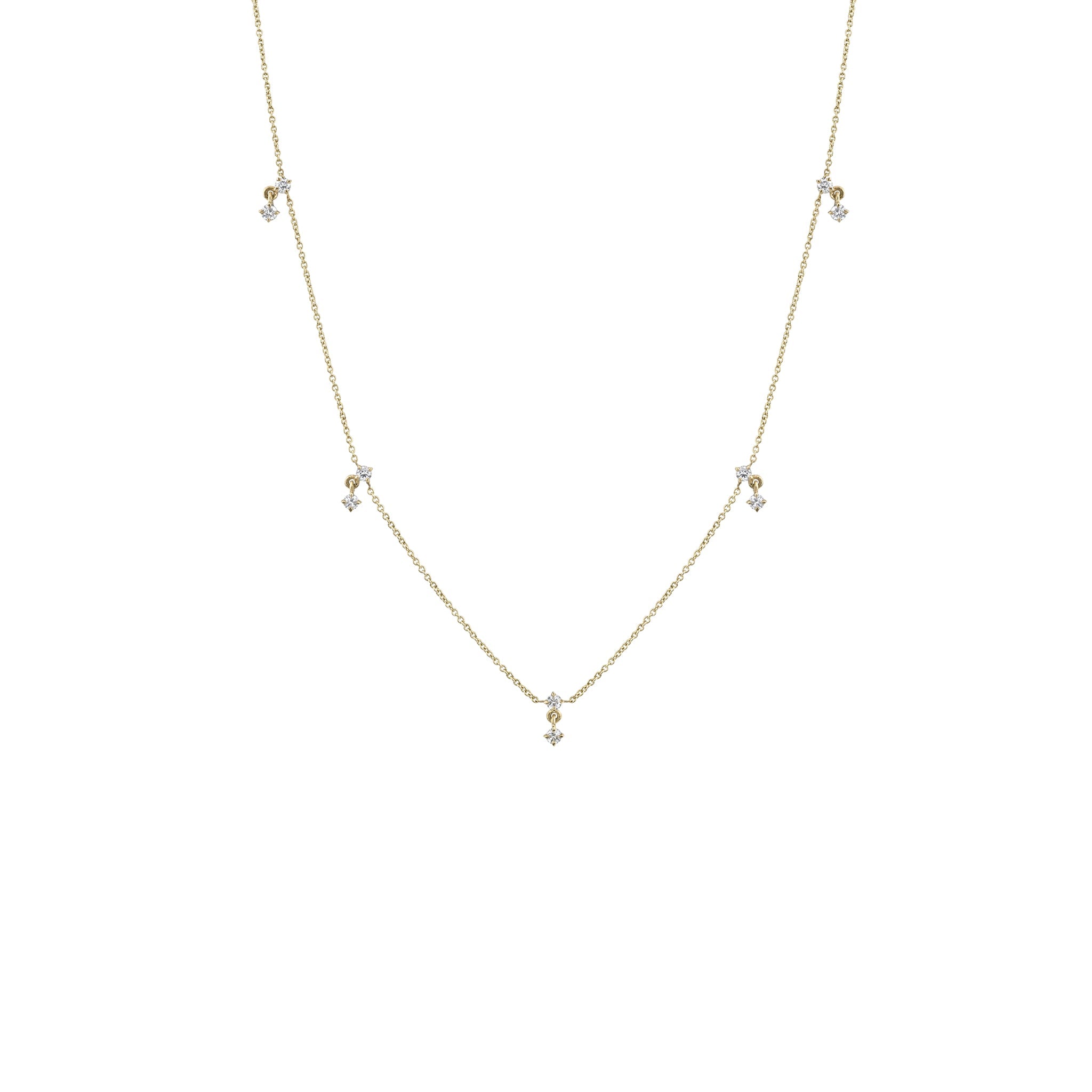 Éclat Diamond Station Necklace
