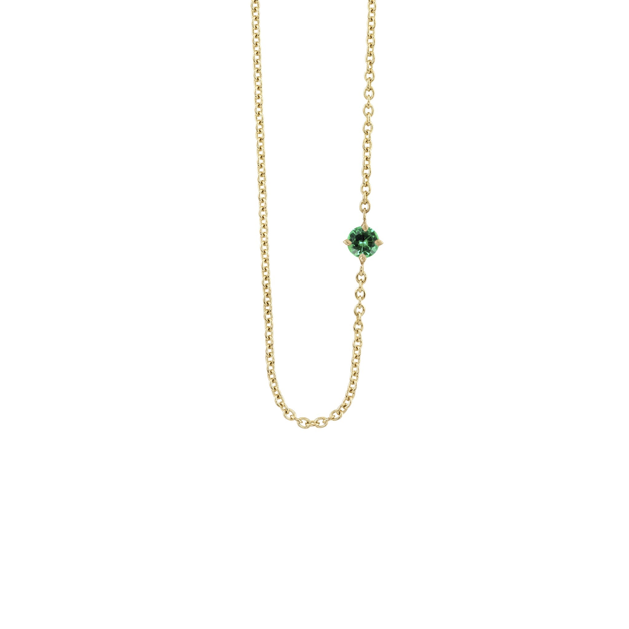 Emerald Floating Necklace