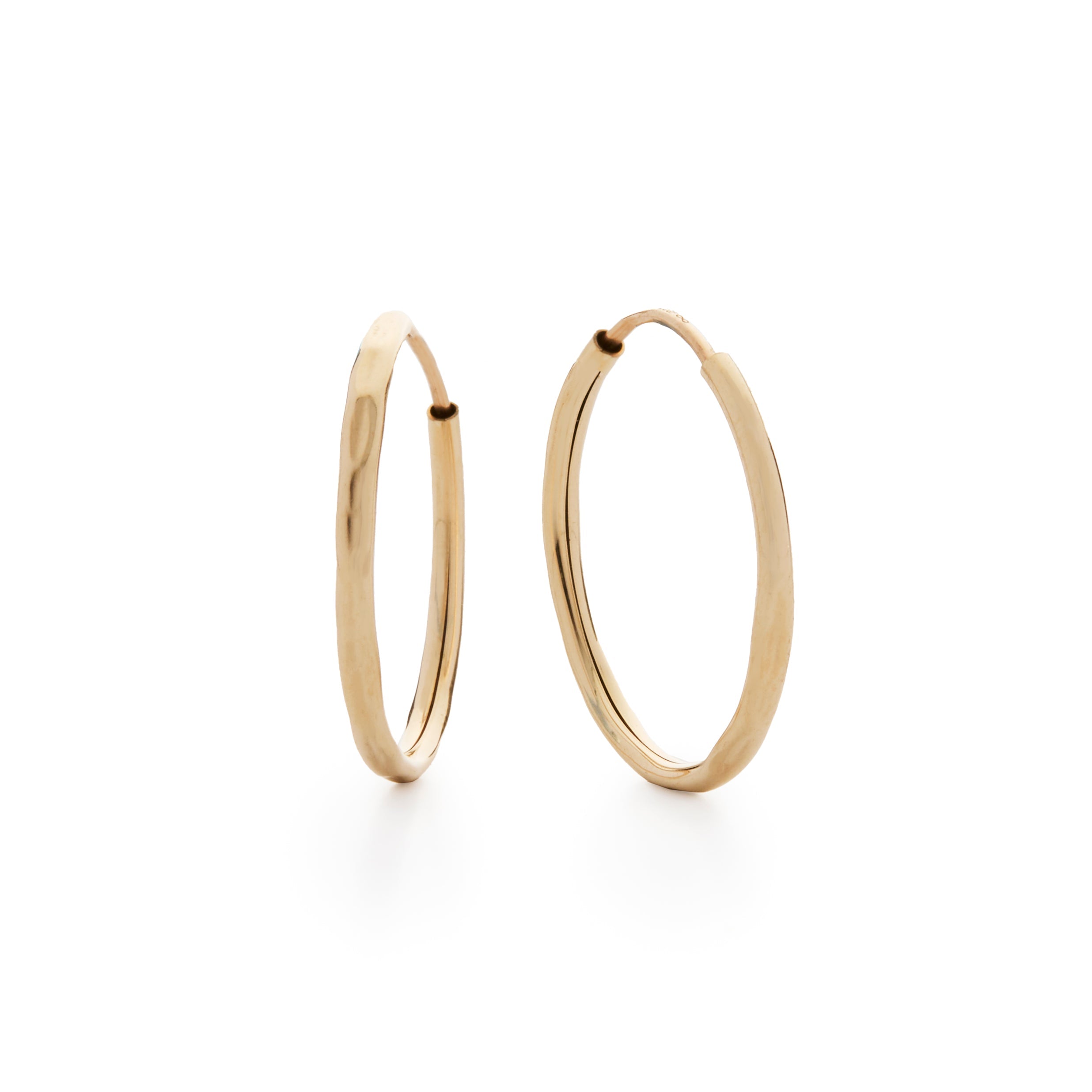 Nina Hammered Hoop Earrings