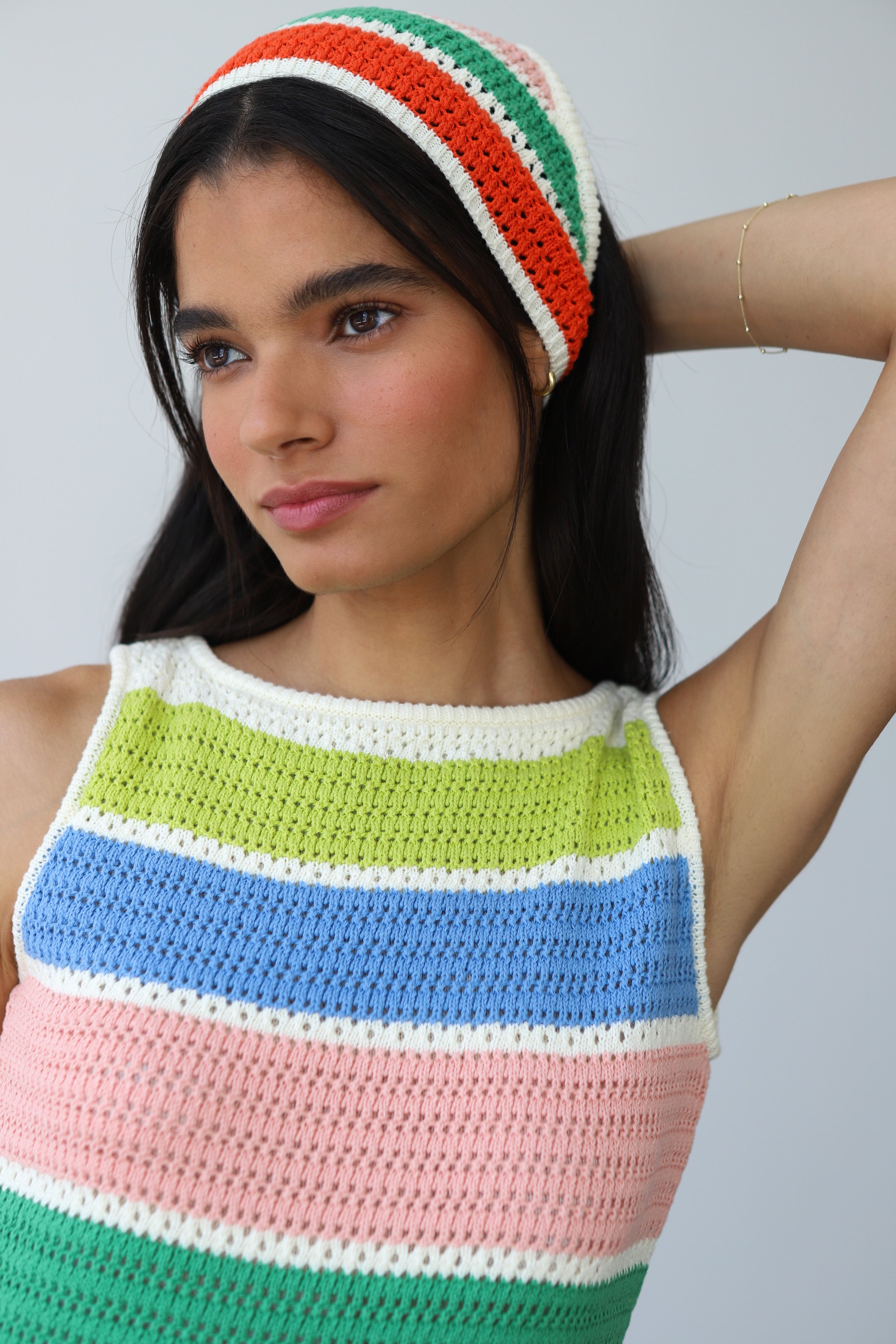 Perla Crochet Mini Dress