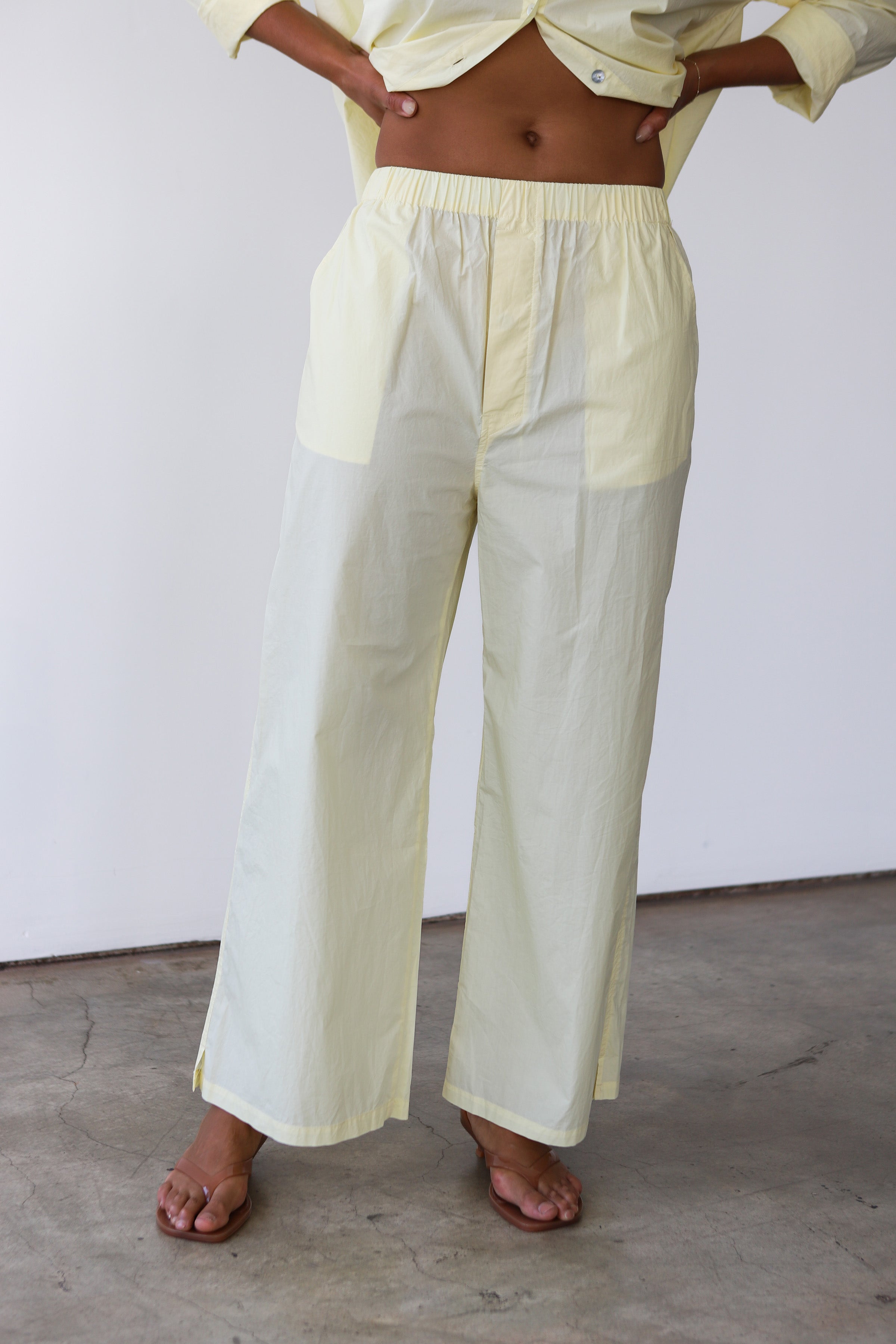 The Poplin Boxer Pant - Butter