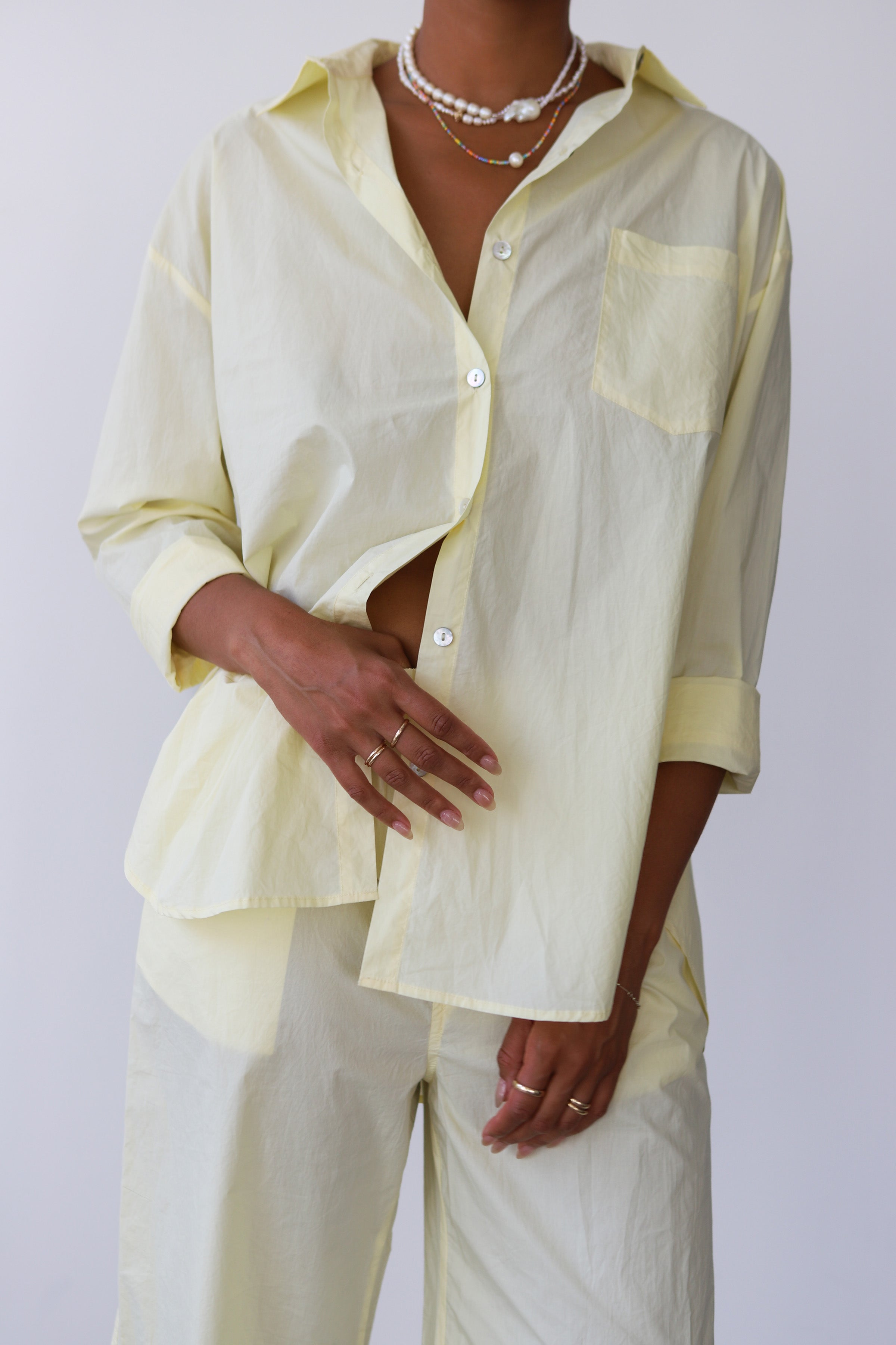 The Poplin Button Down - Butter