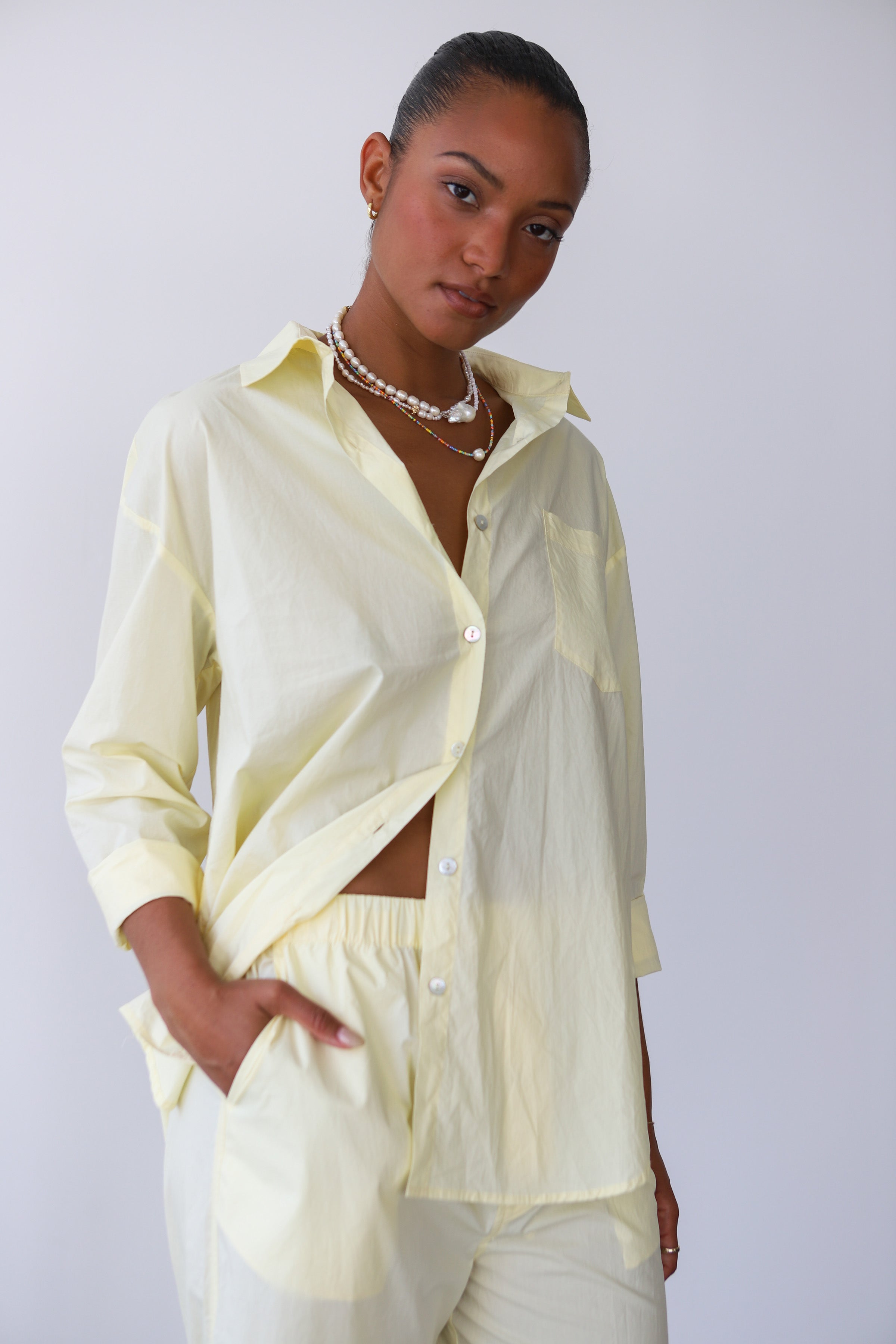 The Poplin Button Down - Butter