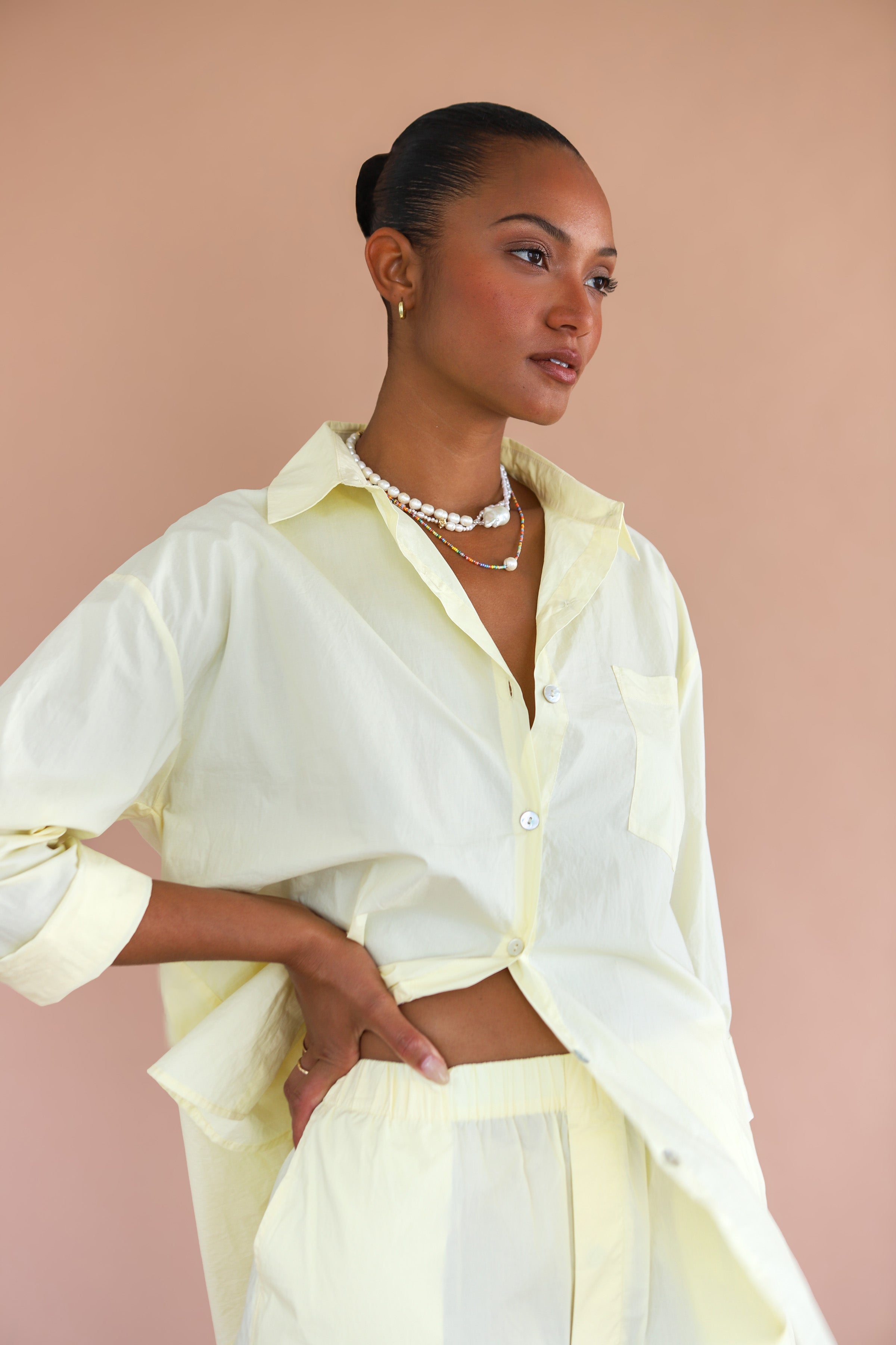 The Poplin Button Down - Butter