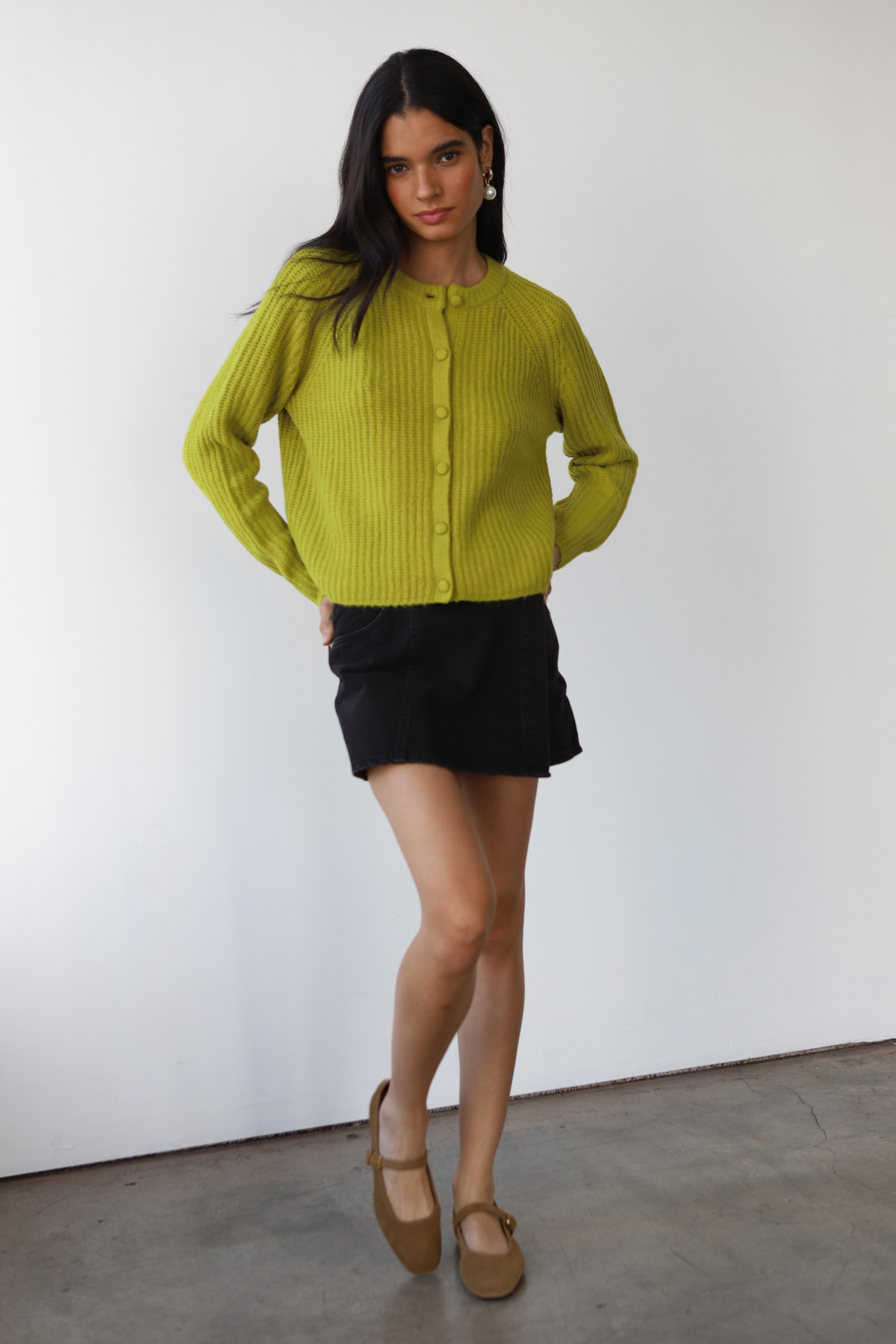 Poppy Cardigan - Sour Melon