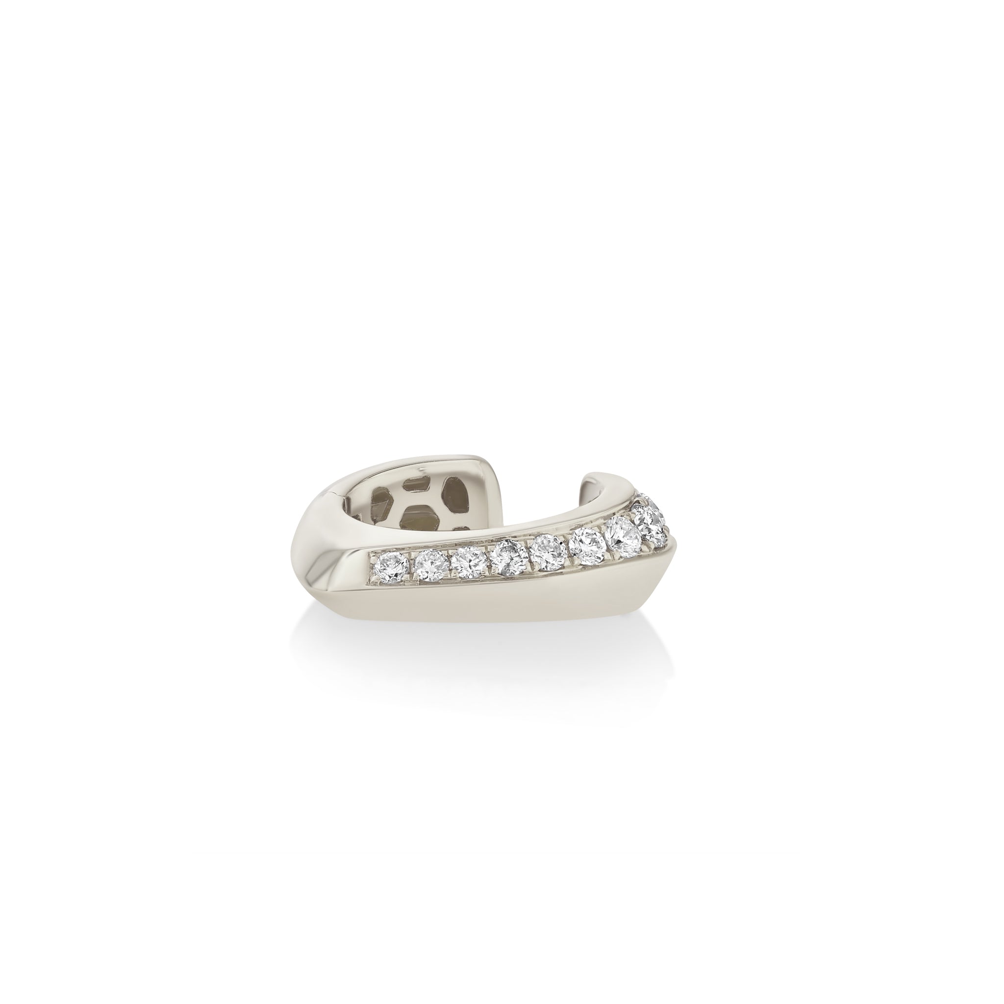 Pave Heart Shaped Ear Cuff