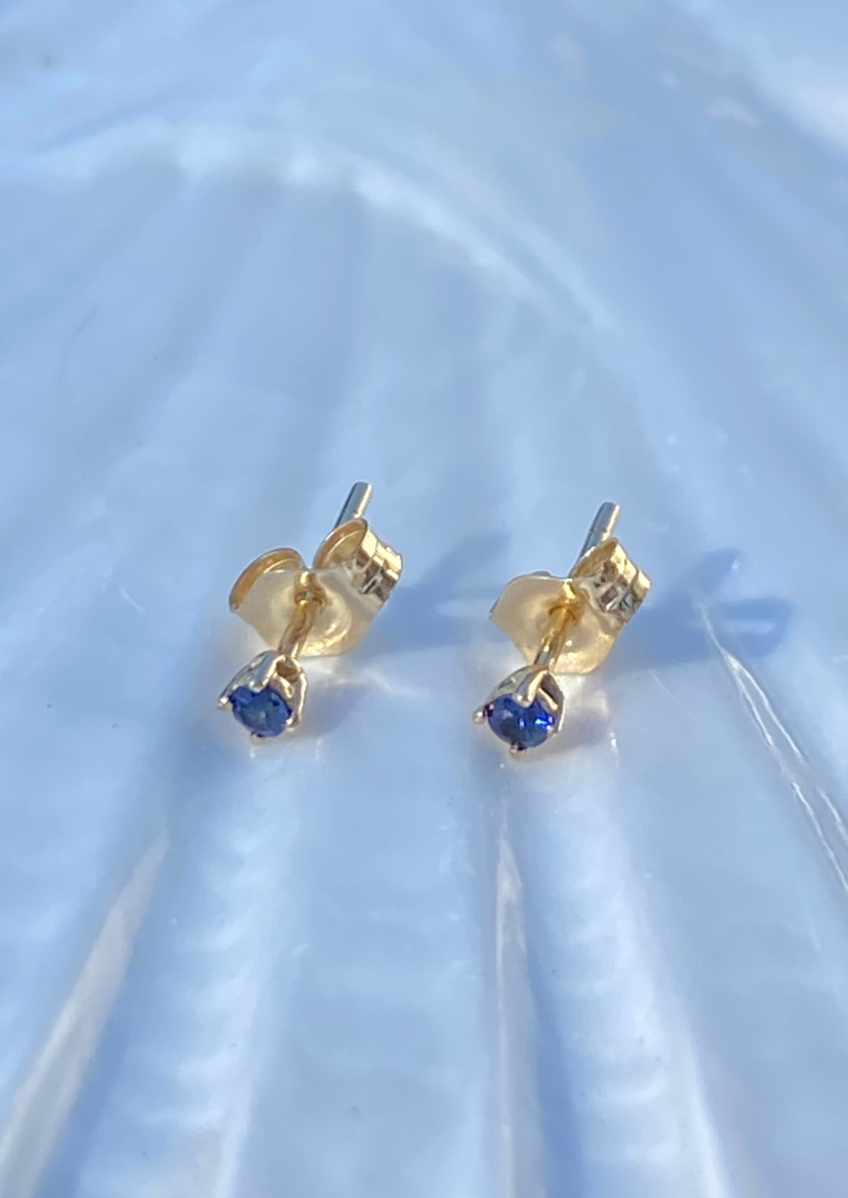 Petite Sapphire Studs