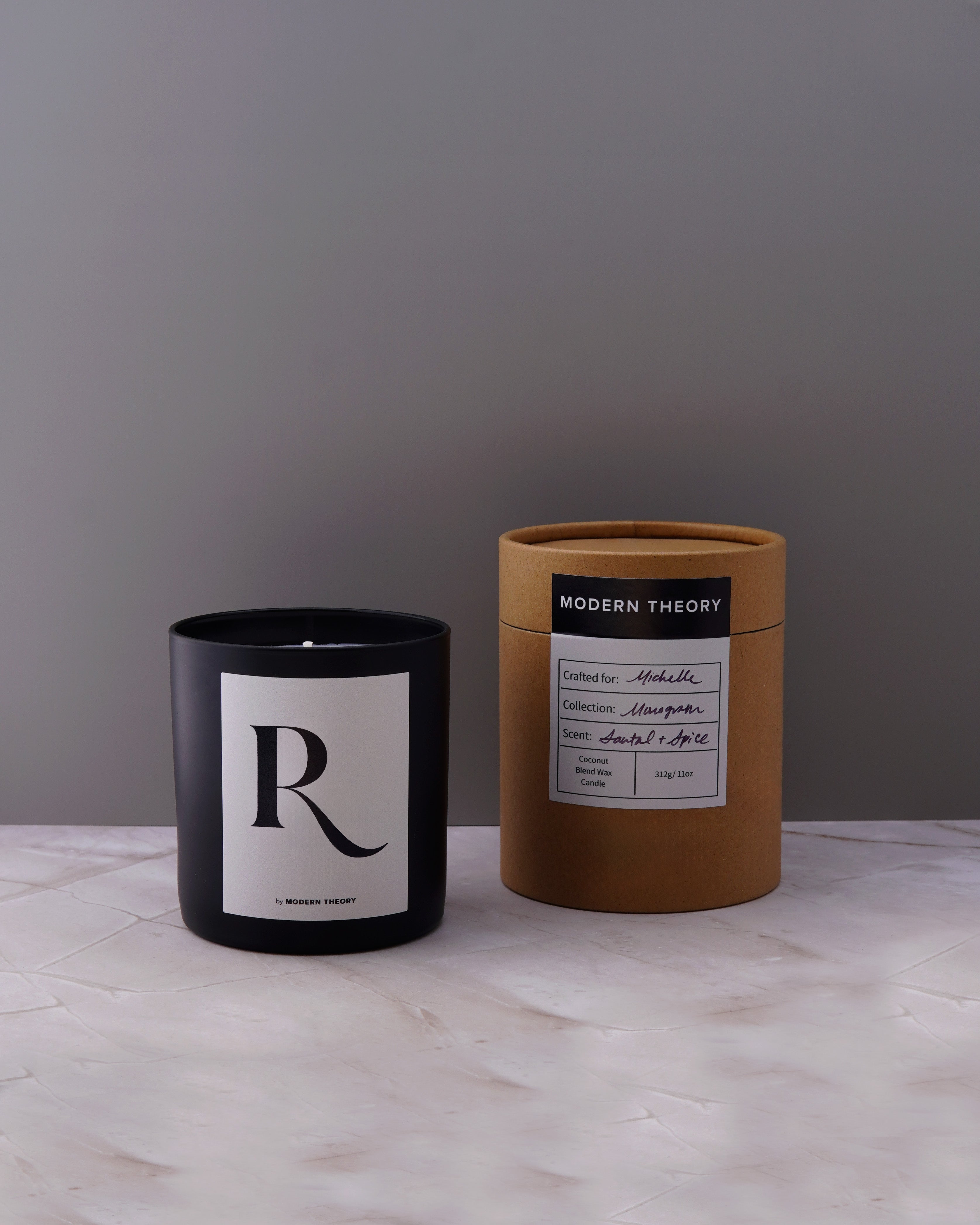 R - MONOGRAM Candle