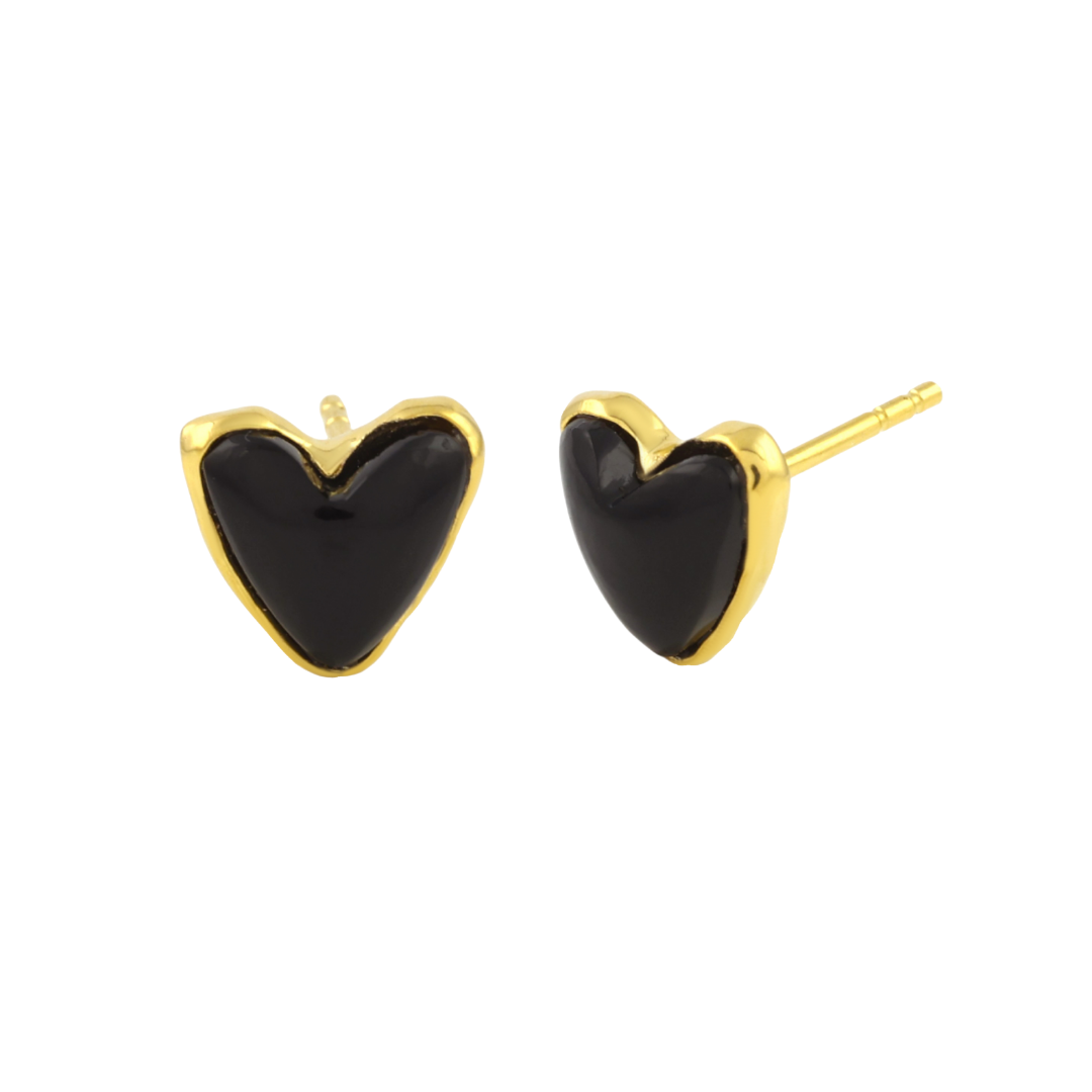 Rose Heart Earrings