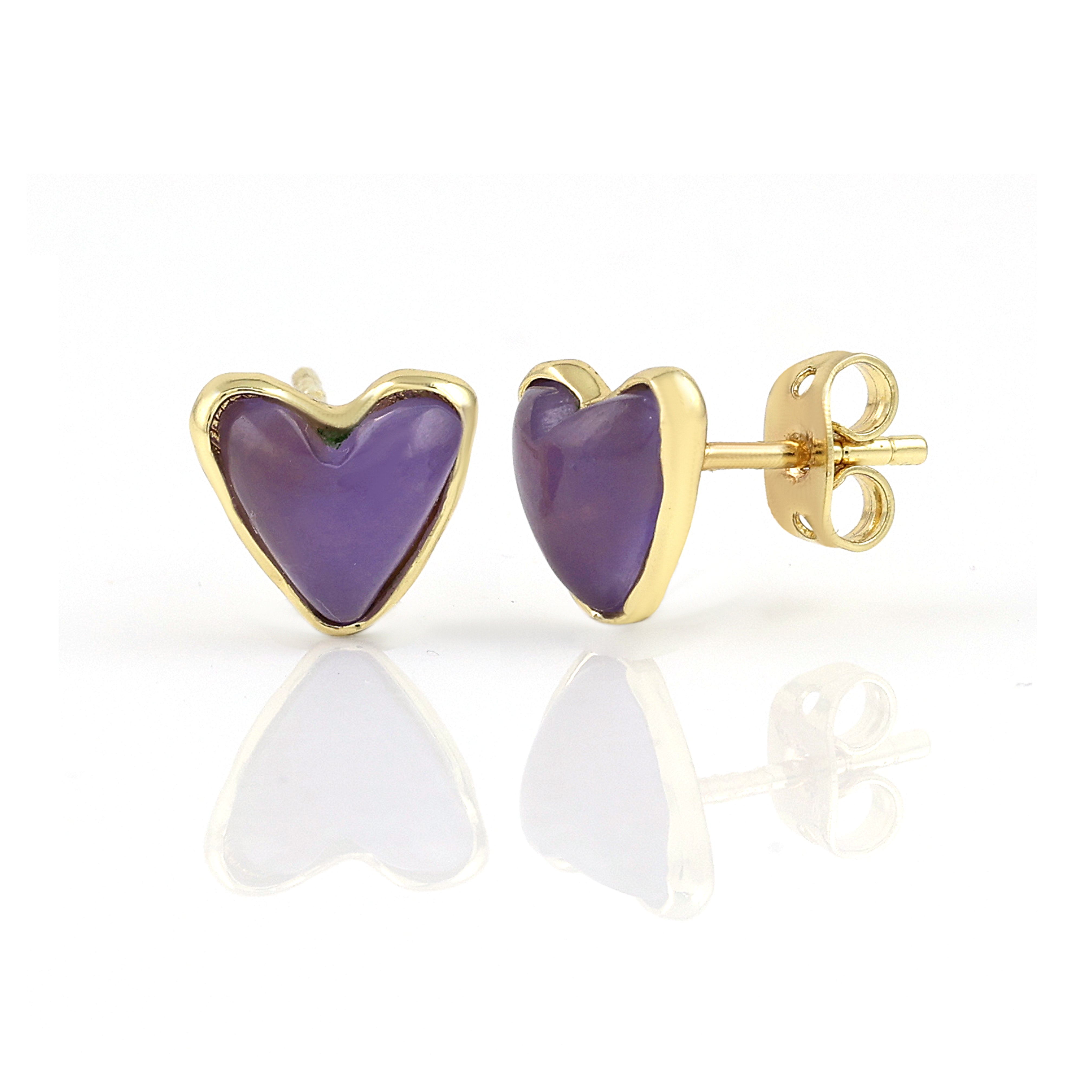 Rose Heart Earrings