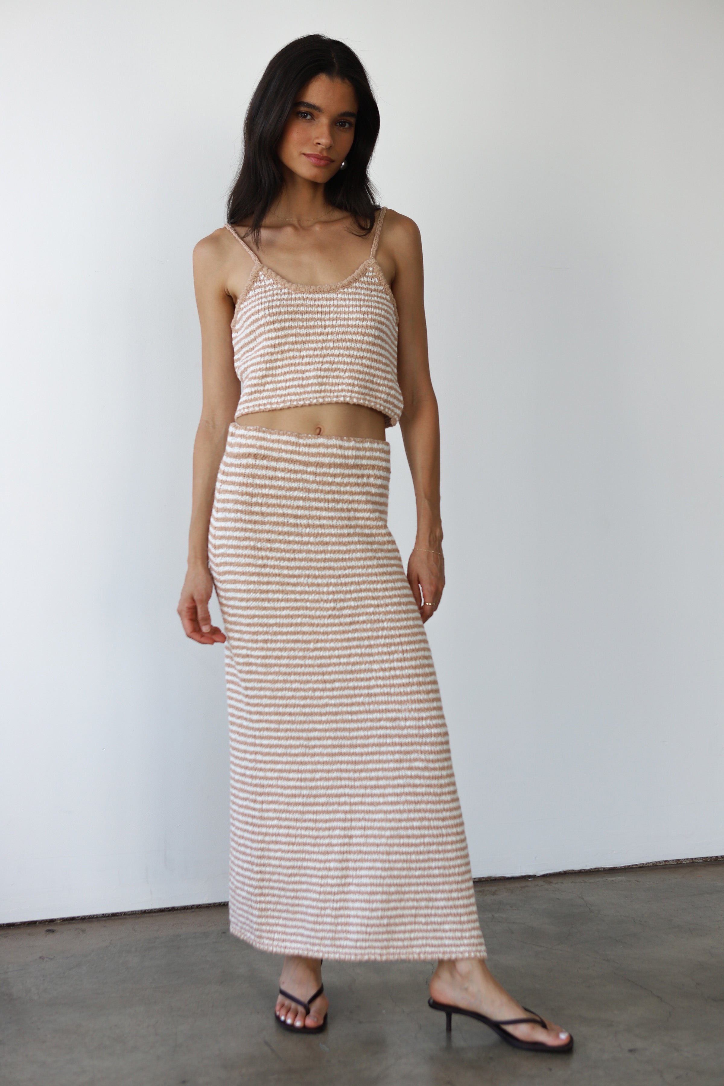 Teddy Maxi Skirt - Lychee