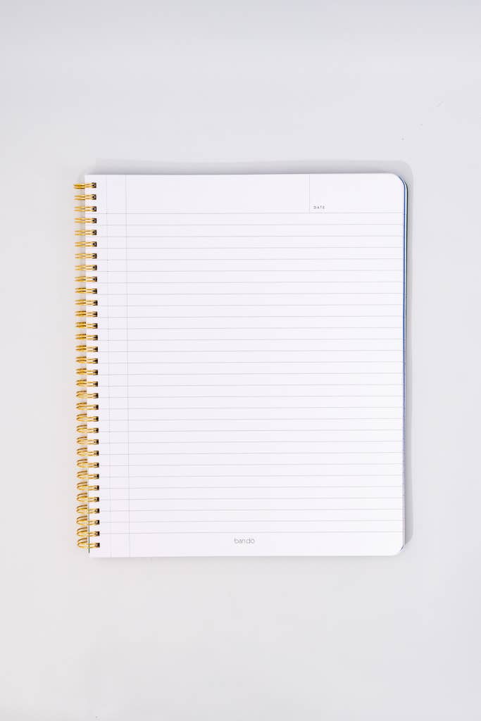 Rough Draft Large Notebook in Cherry Hearts