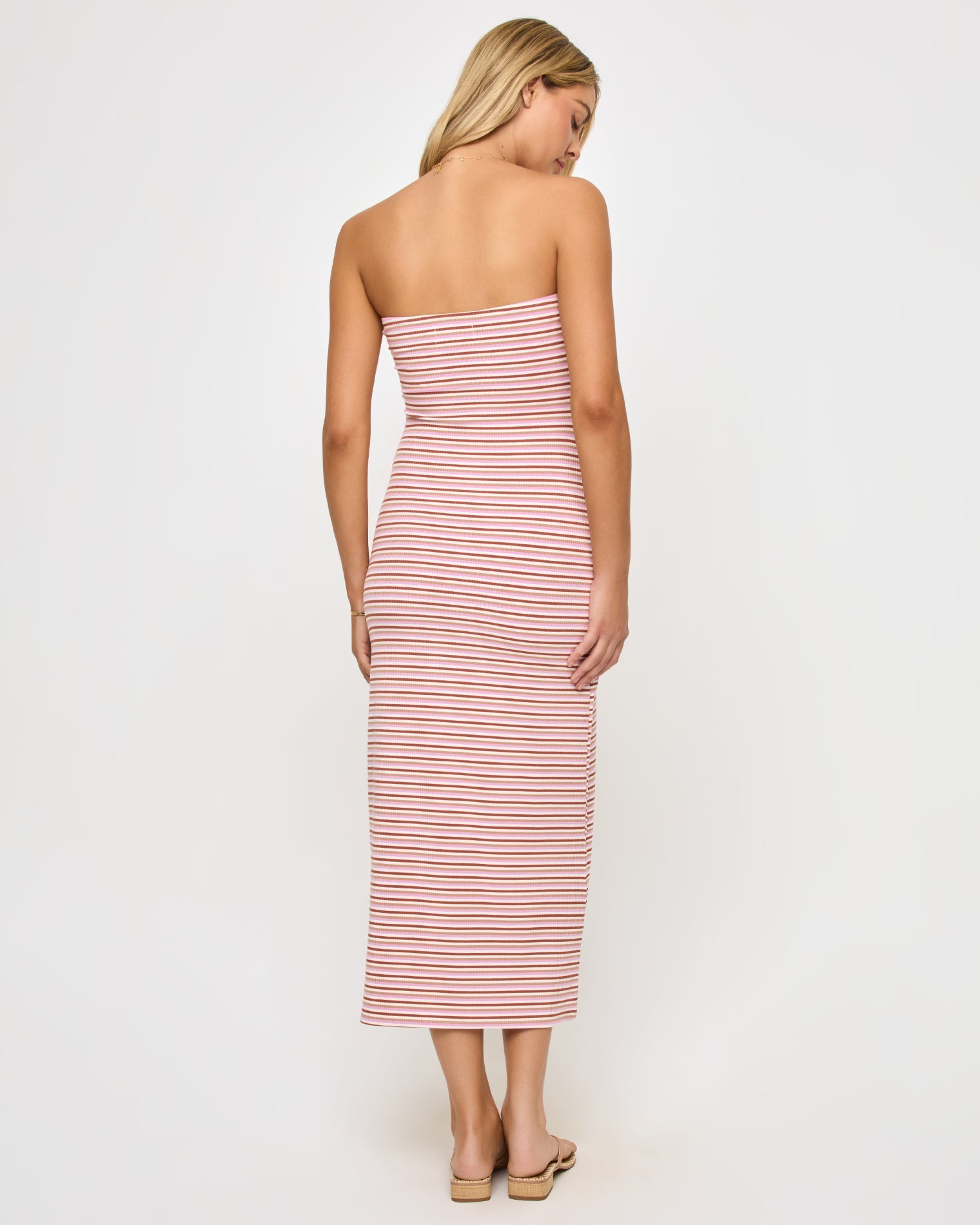Lisette Dress - Azalea Stripe