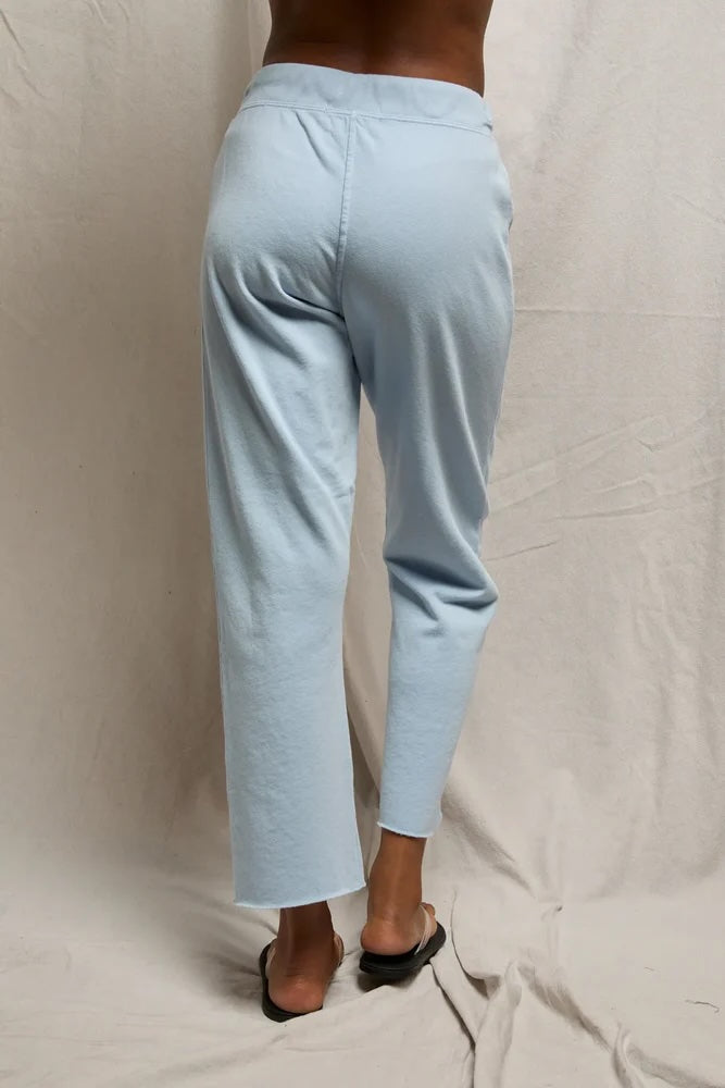 Jamaica Beach Fleece Capri Pant in Powder Blue
