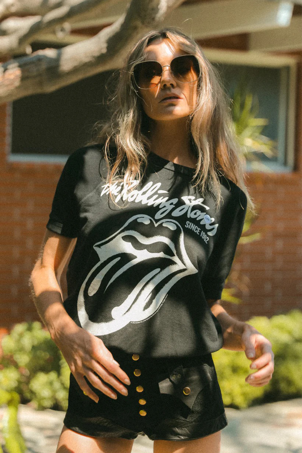 Rolling Stones Black Raglan Tee