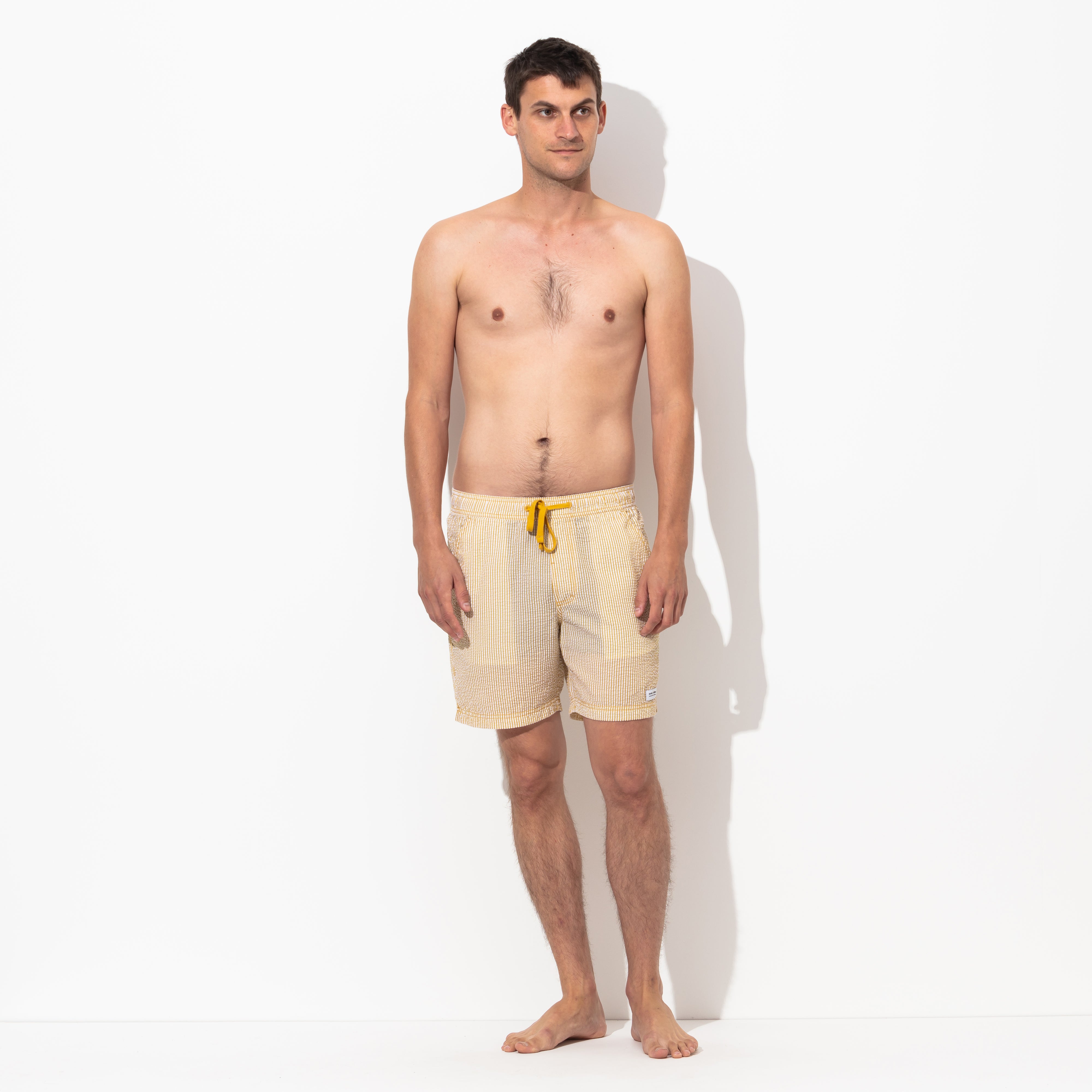 Tallows Elastic Boardshort in Dark Mustard