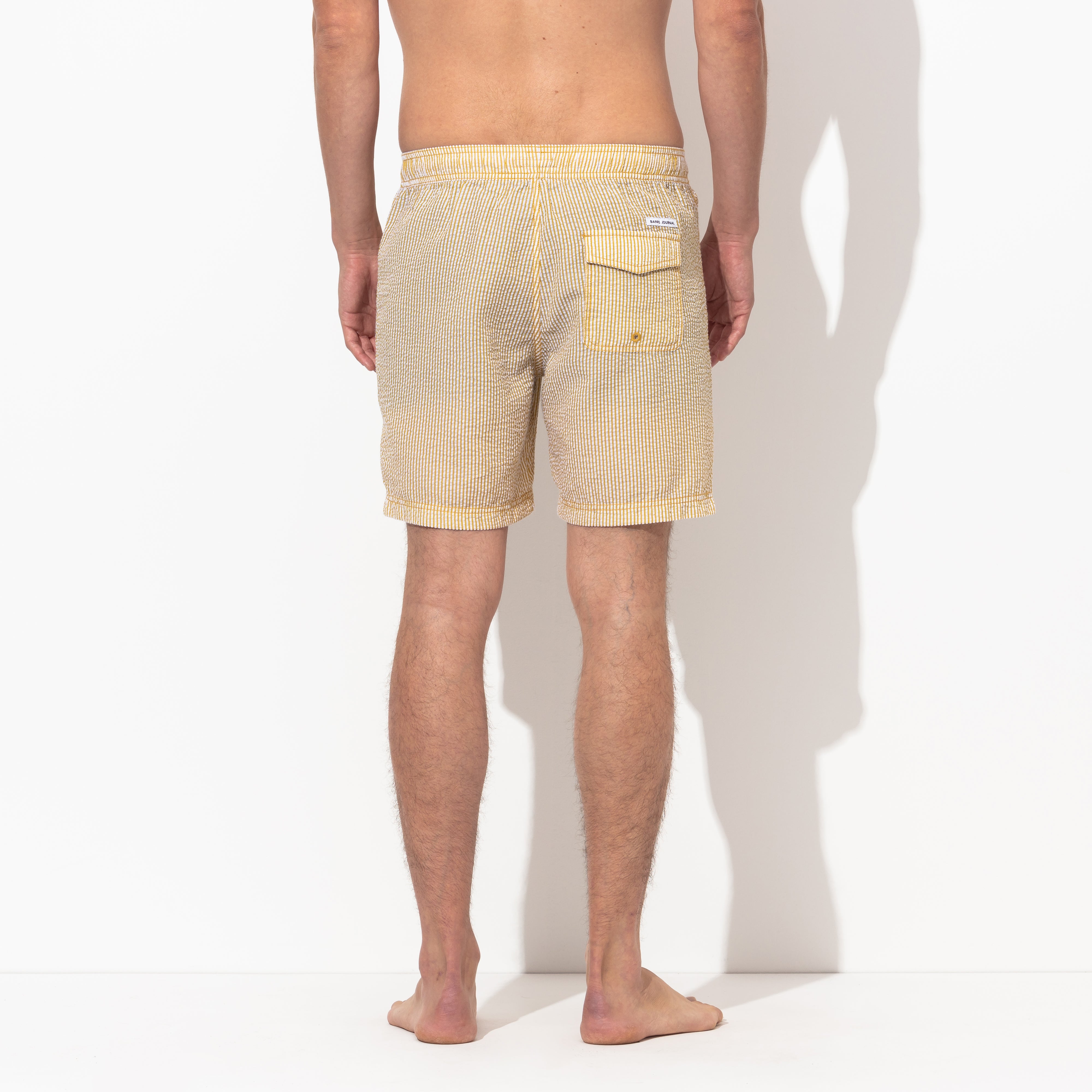 Tallows Elastic Boardshort in Dark Mustard