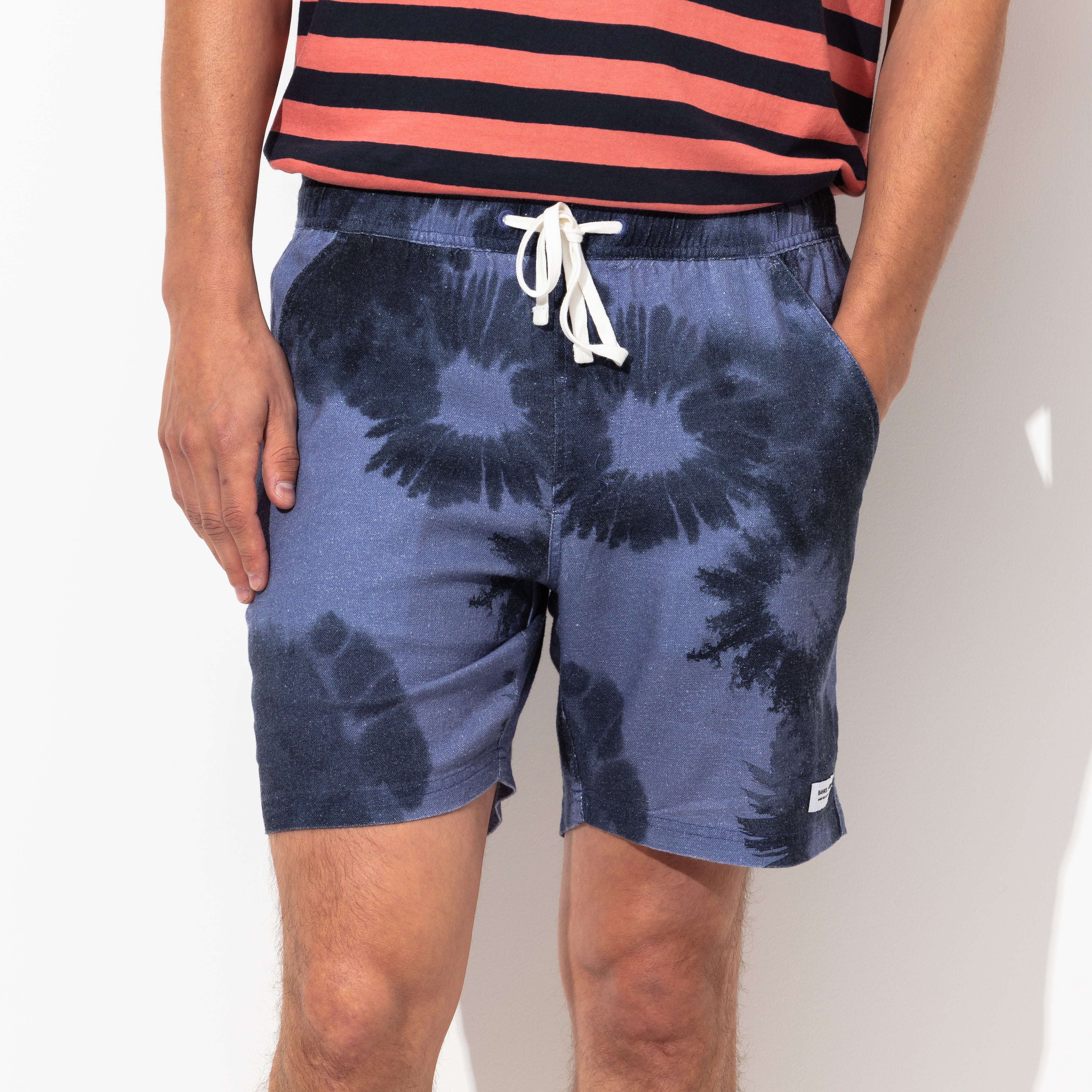 Washed up Elastic Walkshort in Moon Light