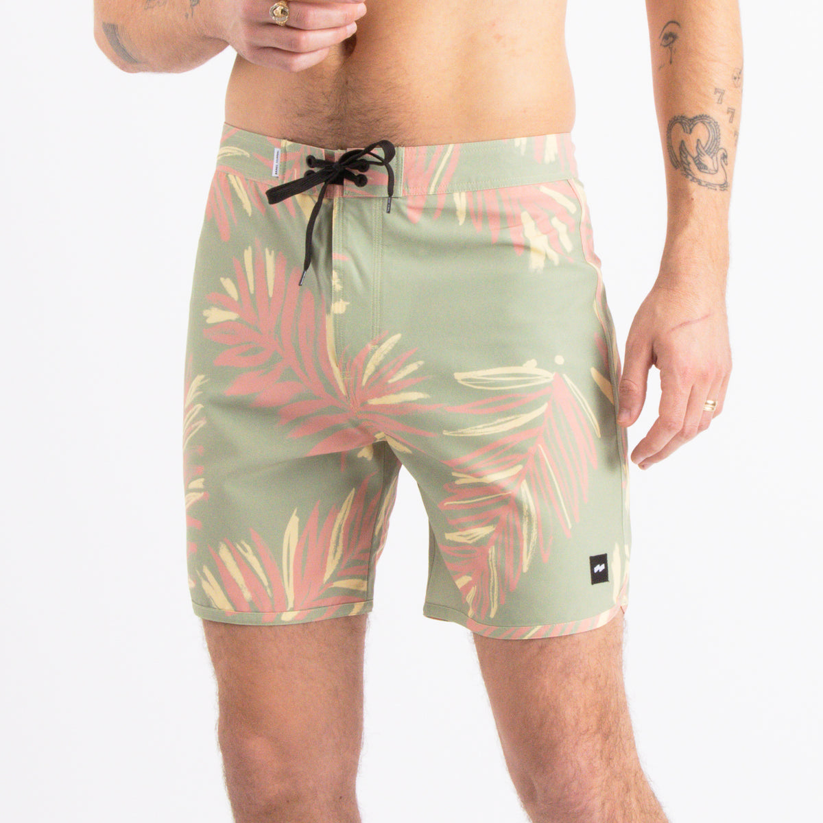 Seasons Boardshort in Green Tea