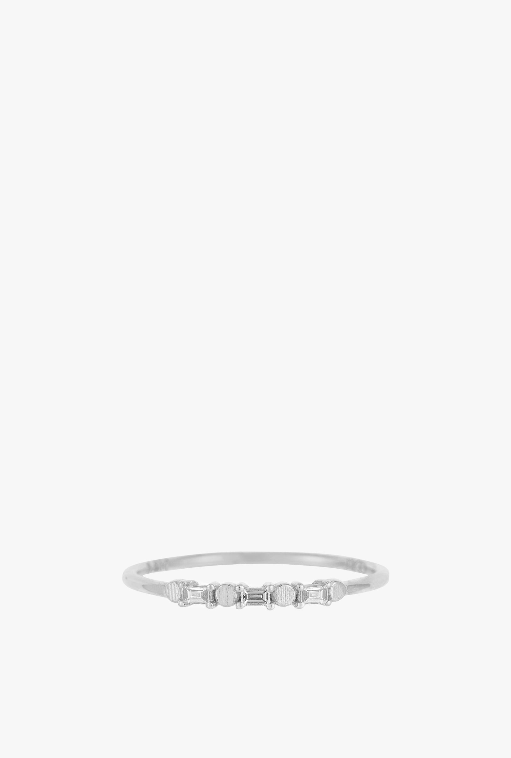 Baguette Dot Ring