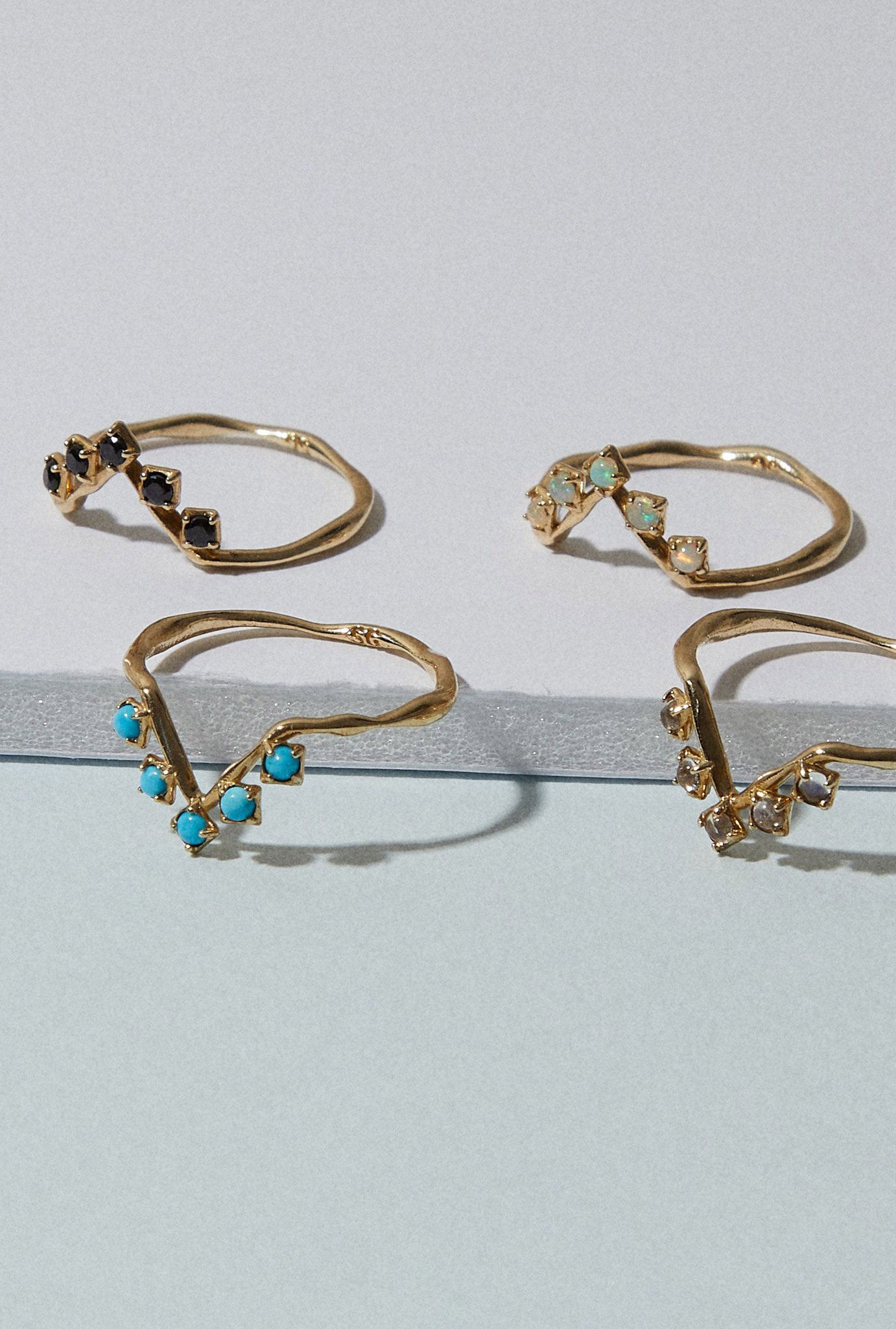 Cleo Ring in Black Spinel